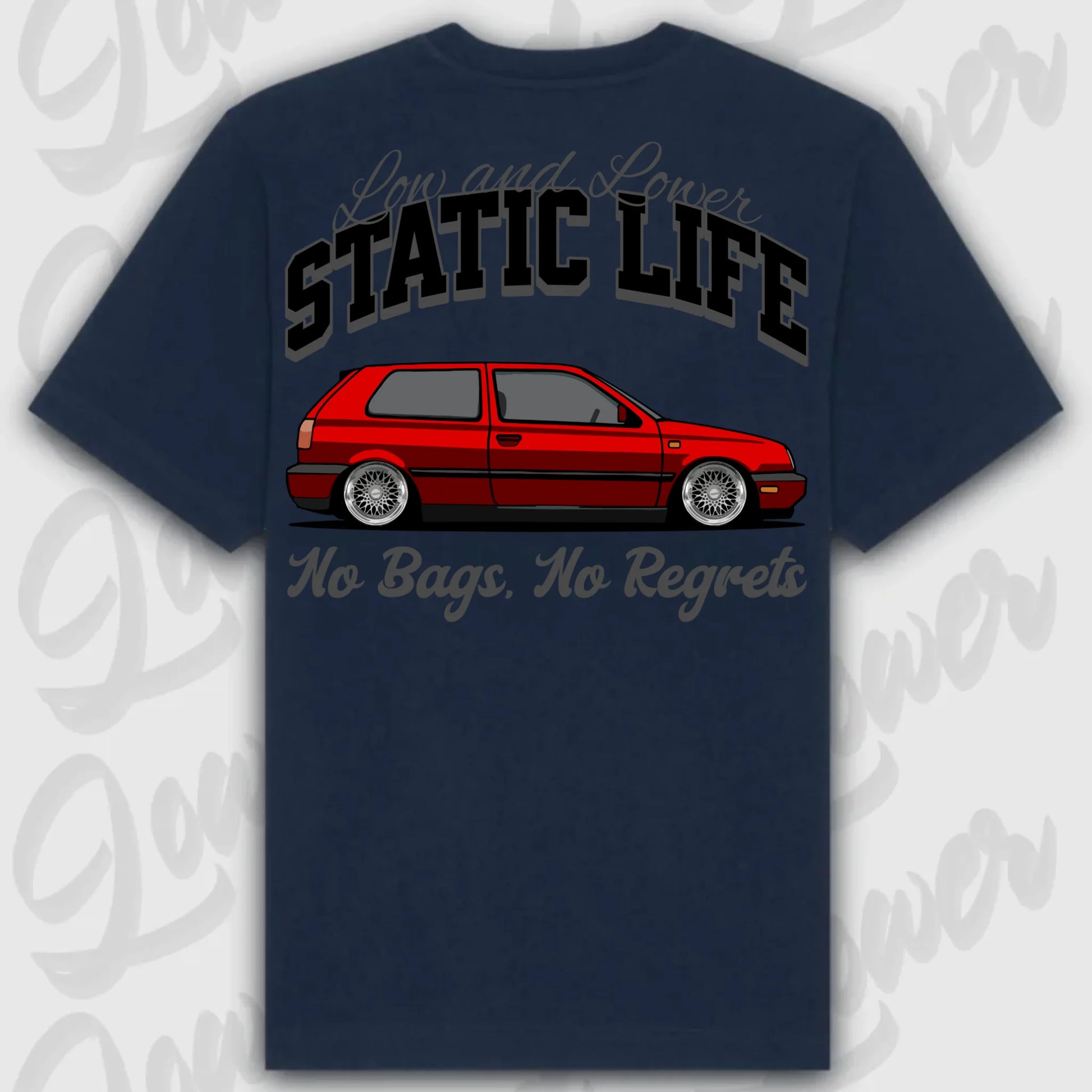 T-Shirt MK3/ MK3 Variant - personalisierbar Standard T-Shirt ( Back Print ) French-Navy