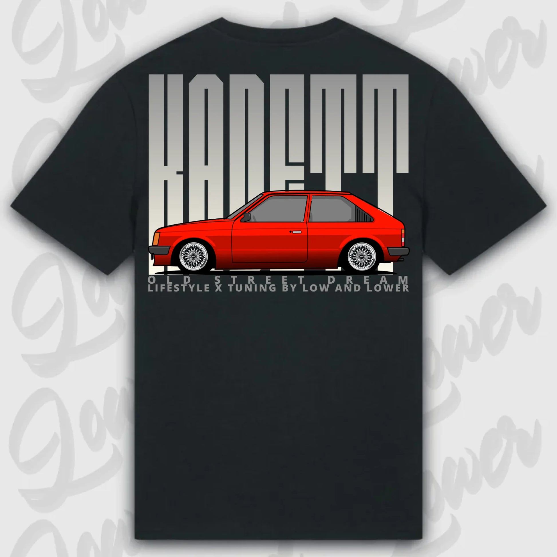 T-Shirt Kadett D - personalisierbar Standard T-Shirt ( Back Print ) Black