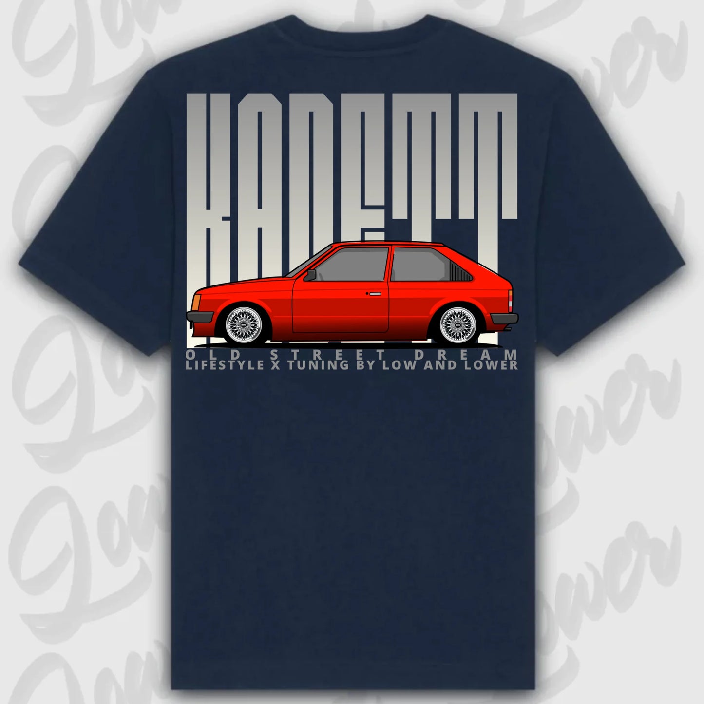 T-Shirt Kadett D - personalisierbar Standard T-Shirt ( Back Print ) French-Navy