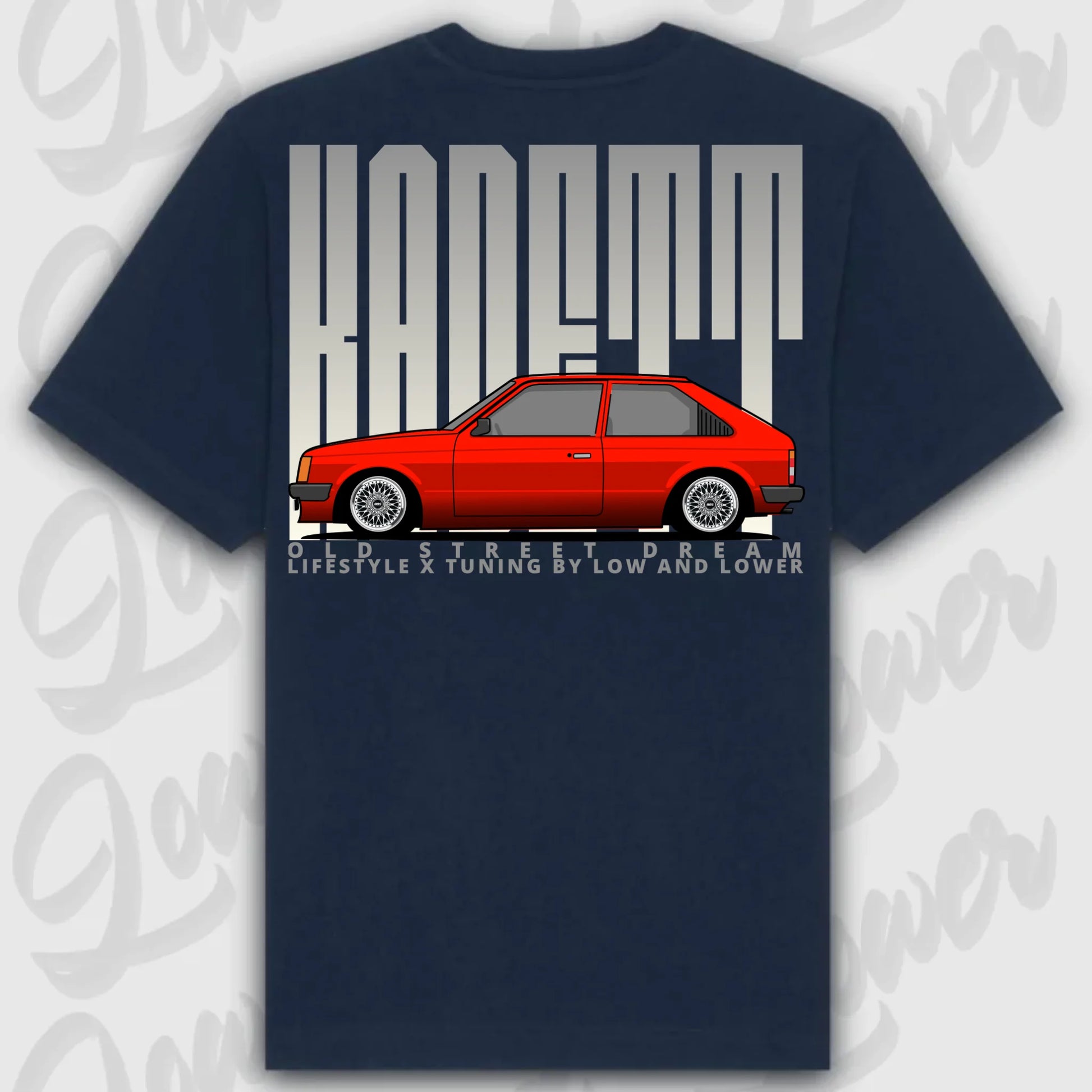 T-Shirt Kadett D - personalisierbar Standard T-Shirt ( Back Print ) French-Navy