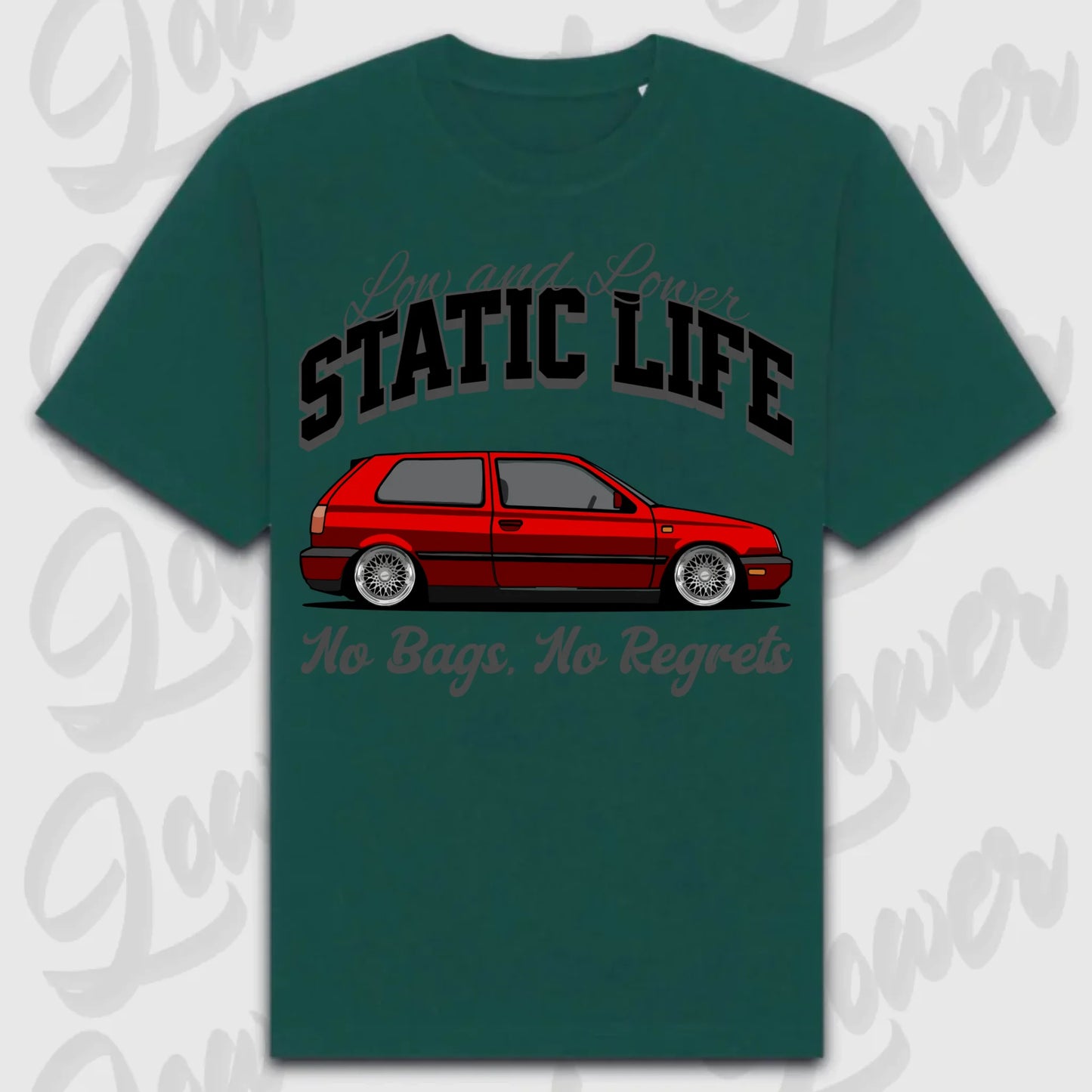T-Shirt MK3/ MK3 Variant - personalisierbar Oversized T-Shirt ( Front Print ) Glazed-Green