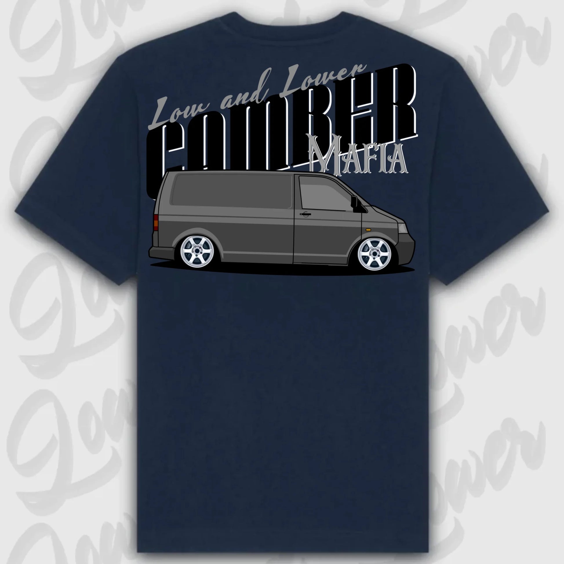 T-Shirt Transporter - personalisierbar Standard T-Shirt ( Back Print ) French-Navy