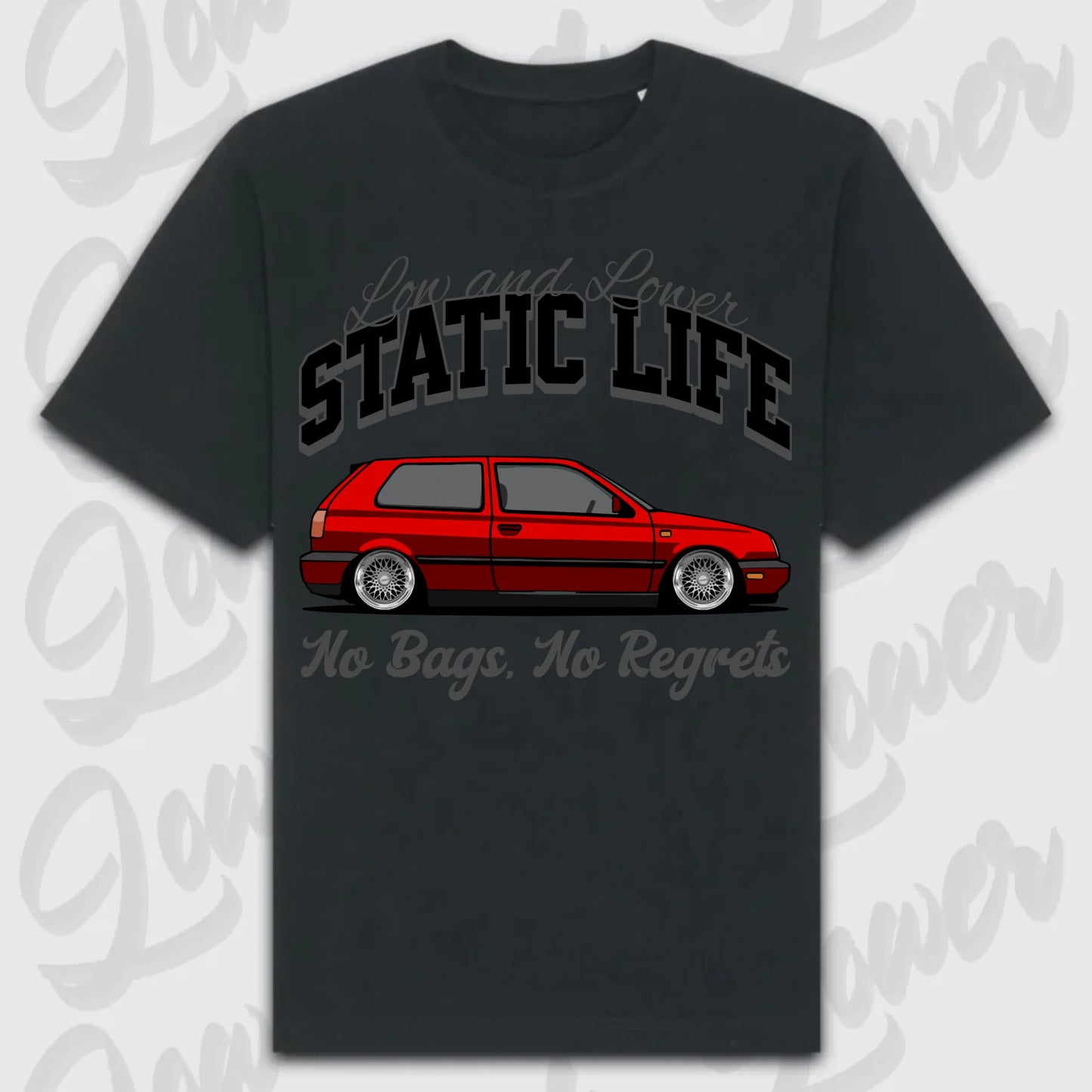 T-Shirt MK3/ MK3 Variant - personalisierbar Oversized T-Shirt ( Front Print ) Black