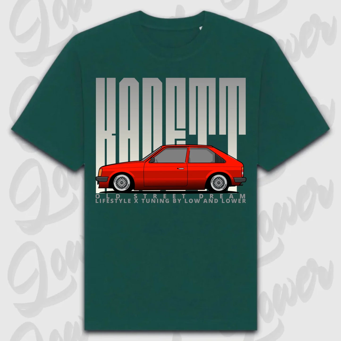 T-Shirt Kadett D - personalisierbar Oversized T-Shirt ( Front Print ) Glazed-Green