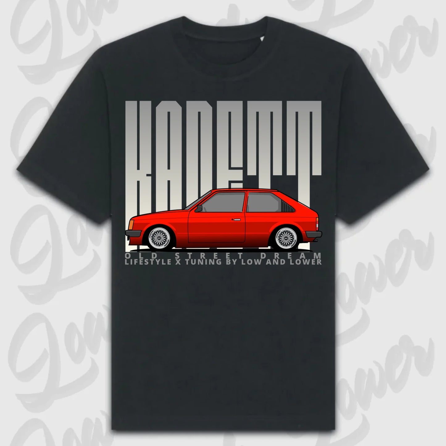 T-Shirt Kadett D - personalisierbar Oversized T-Shirt ( Front Print ) Black