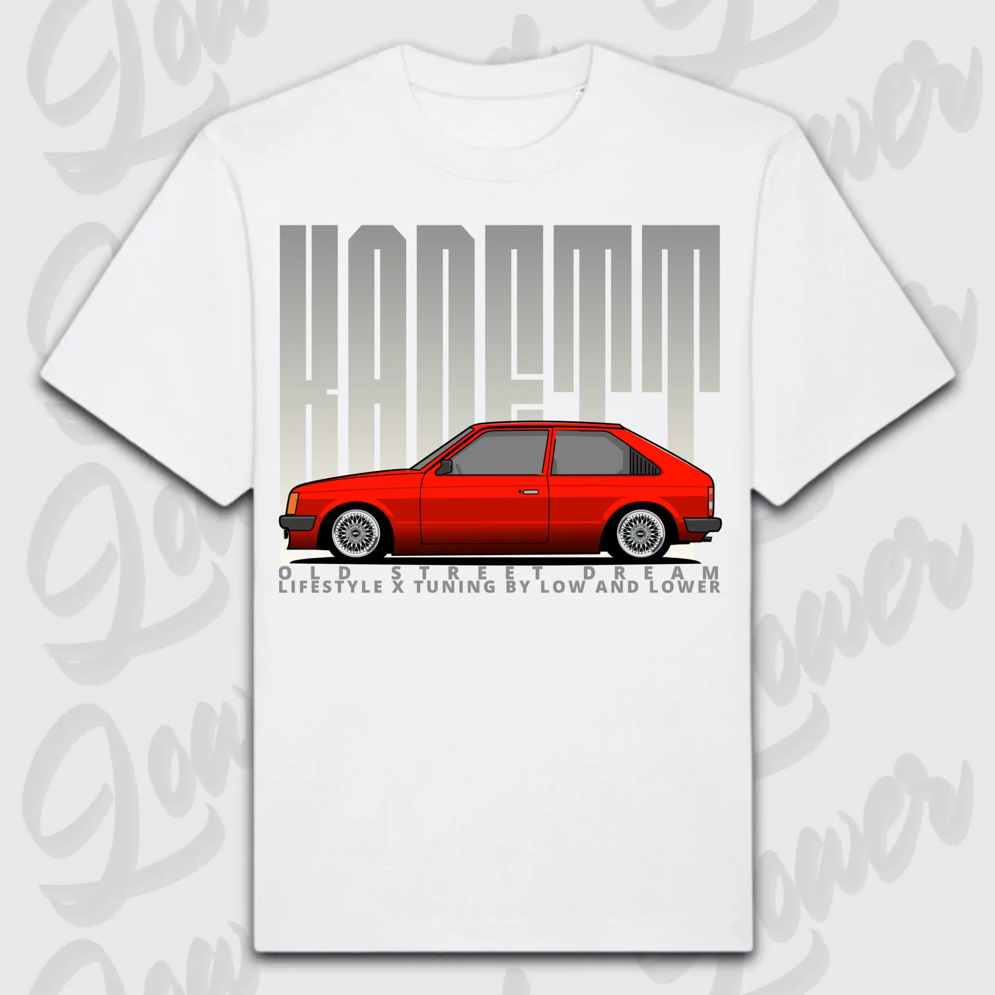 T-Shirt Kadett D - personalisierbar Oversized T-Shirt ( Front Print ) White
