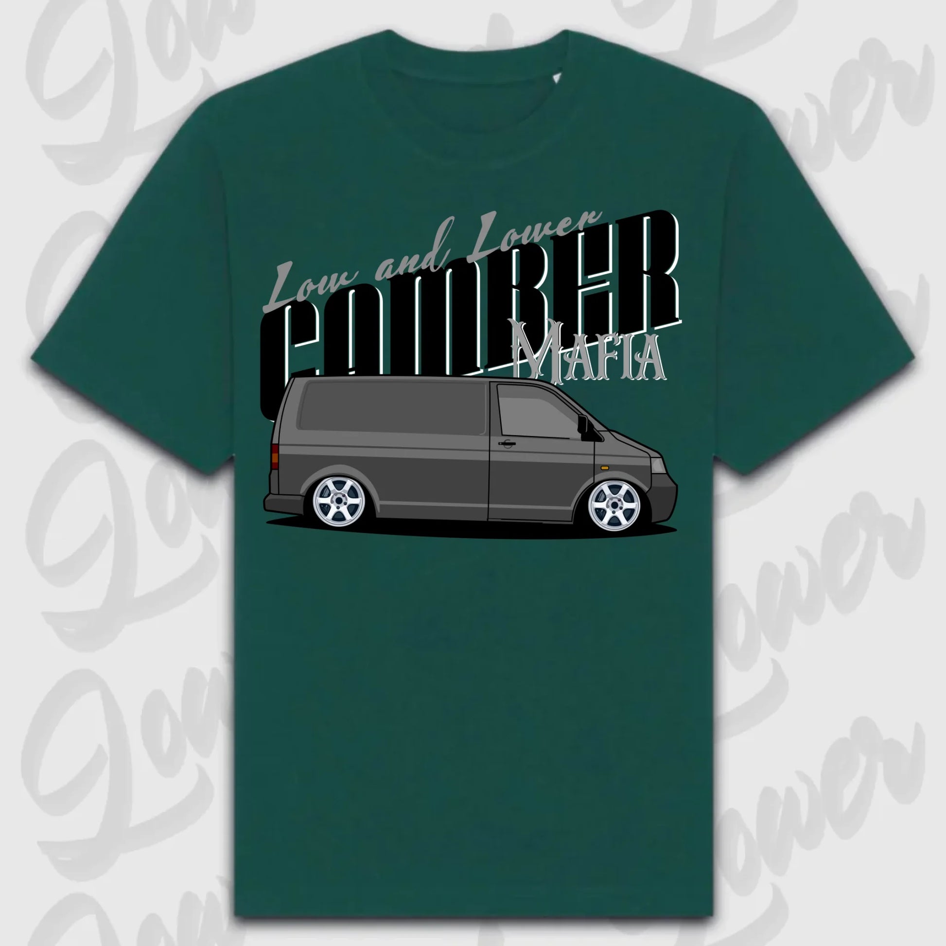 T-Shirt Transporter - personalisierbar Oversized T-Shirt ( Front Print ) Glazed-Green