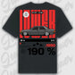 T-Shirt 190e/ 190e Kombi - personalisierbar Oversized T-Shirt ( Back Print ) Black