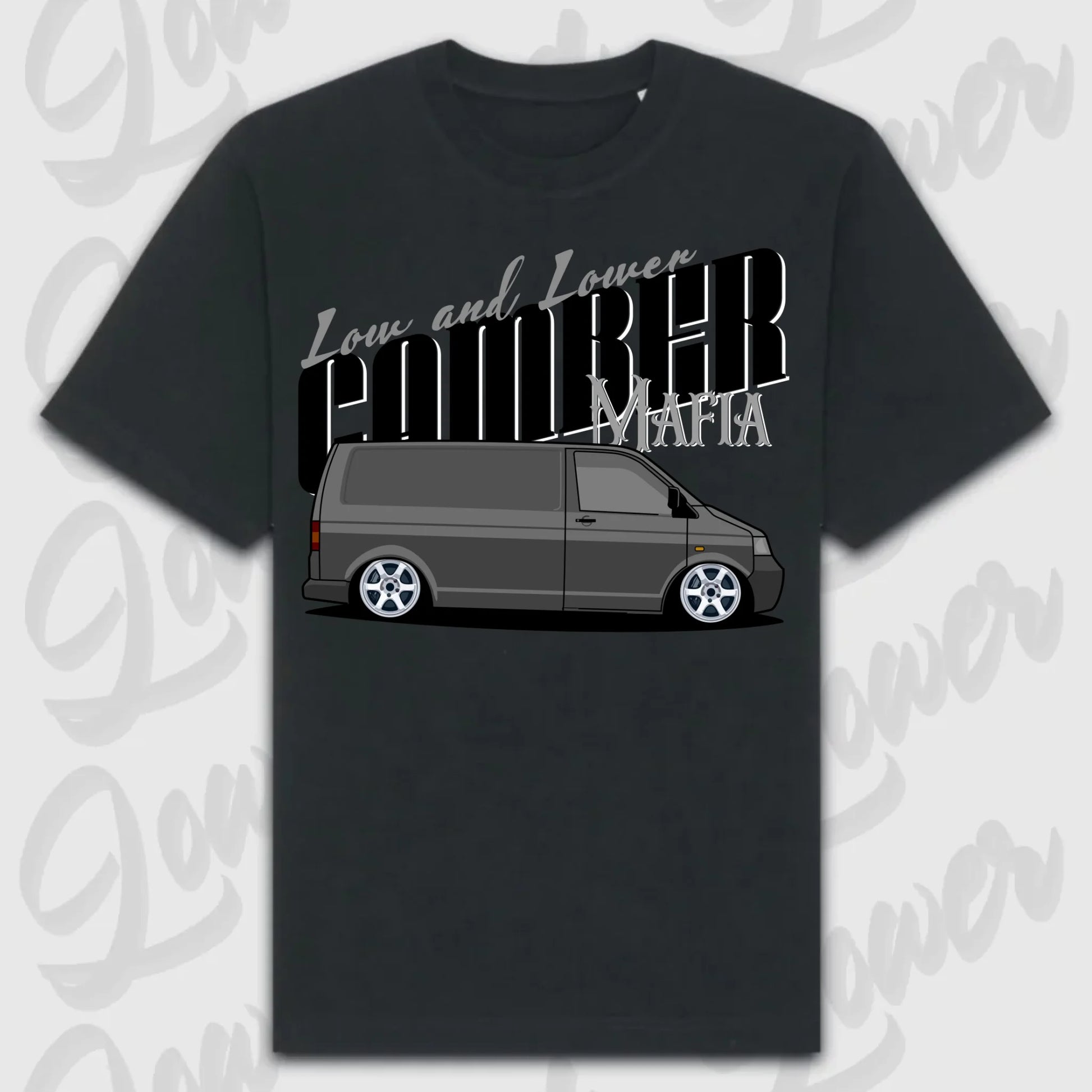T-Shirt Transporter - personalisierbar Oversized T-Shirt ( Front Print ) Black