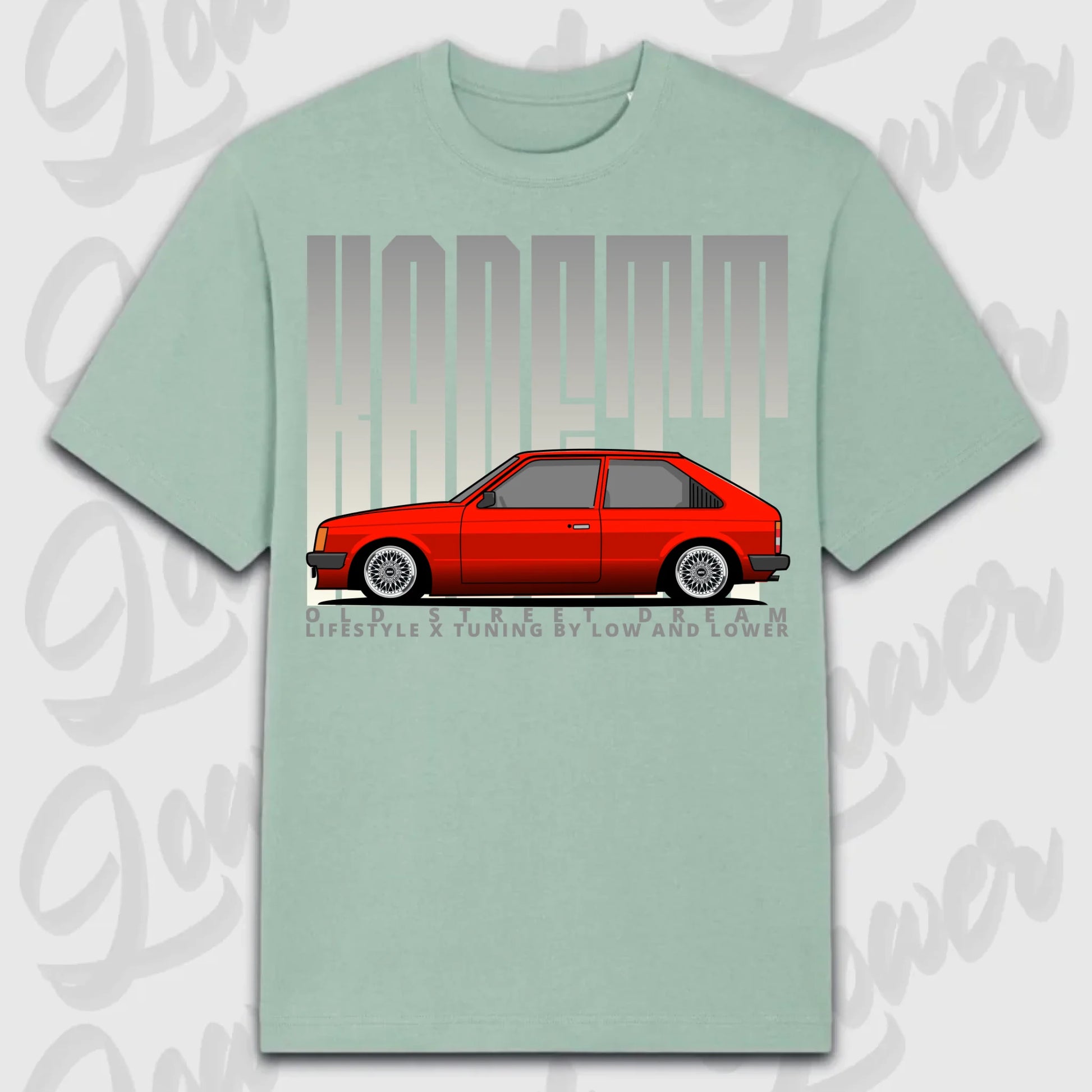 T-Shirt Kadett D - personalisierbar Oversized T-Shirt ( Front Print ) Aloe