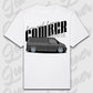 T-Shirt Transporter - personalisierbar Oversized T-Shirt ( Front Print ) White