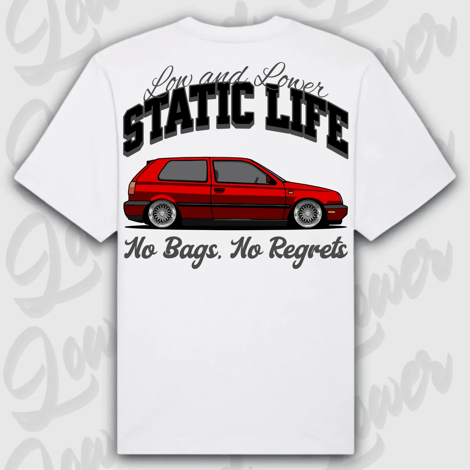 T-Shirt MK3/ MK3 Variant - personalisierbar Oversized T-Shirt ( Back Print ) White