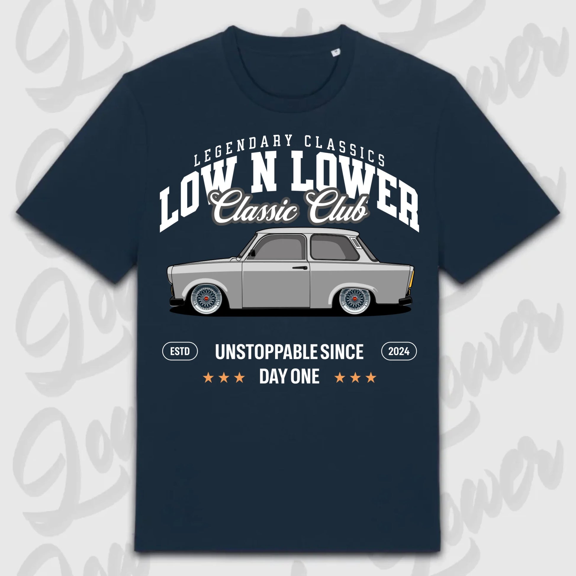 T-Shirt Trabant - personalisierbar Standard T-Shirt ( Front Print ) French-Navy