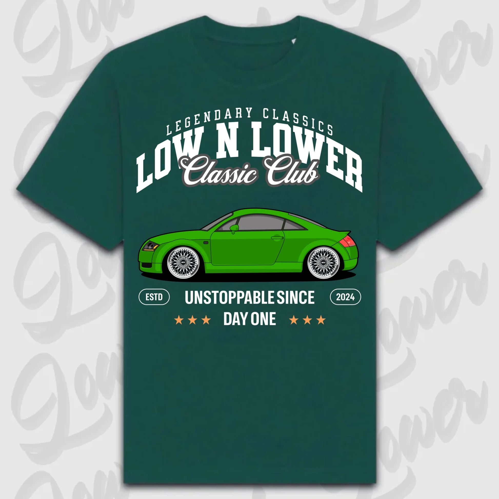 T-Shirt TT - personalisierbar Oversized T-Shirt ( Front Print ) Glazed-Green