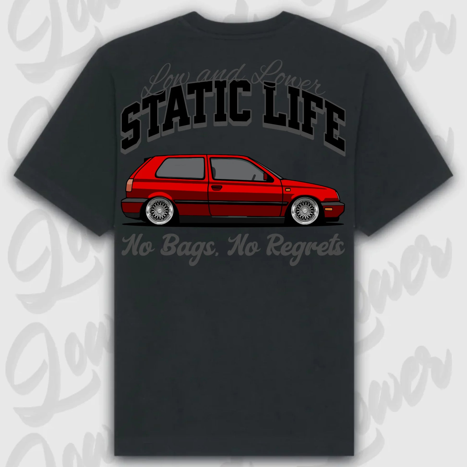 T-Shirt MK3/ MK3 Variant - personalisierbar Oversized T-Shirt ( Back Print ) Black