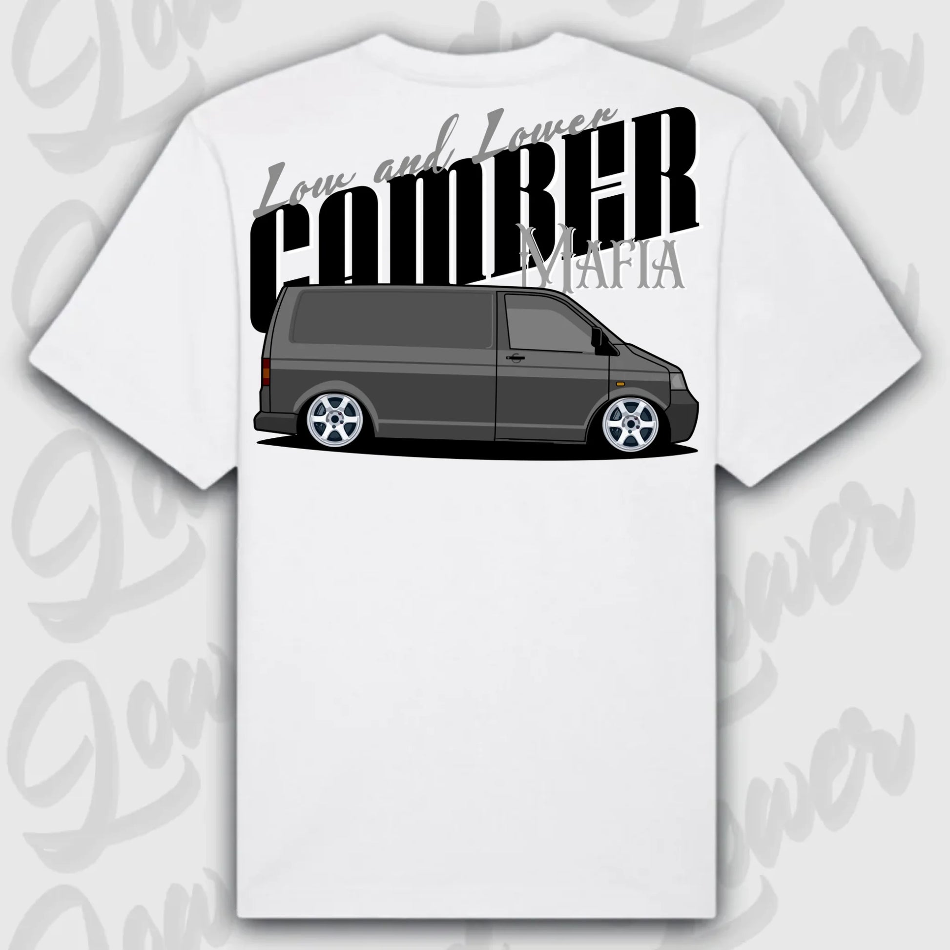 T-Shirt Transporter - personalisierbar Oversized T-Shirt ( Back Print ) White