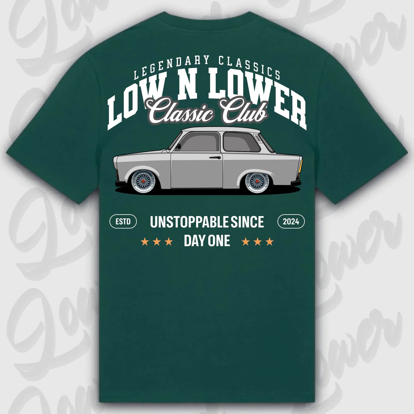 T-Shirt Trabant - personalisierbar Standard T-Shirt ( Back Print ) Glazed-Green XXL