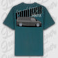 T-Shirt Transporter - personalisierbar Oversized T-Shirt ( Back Print ) Glazed-Green