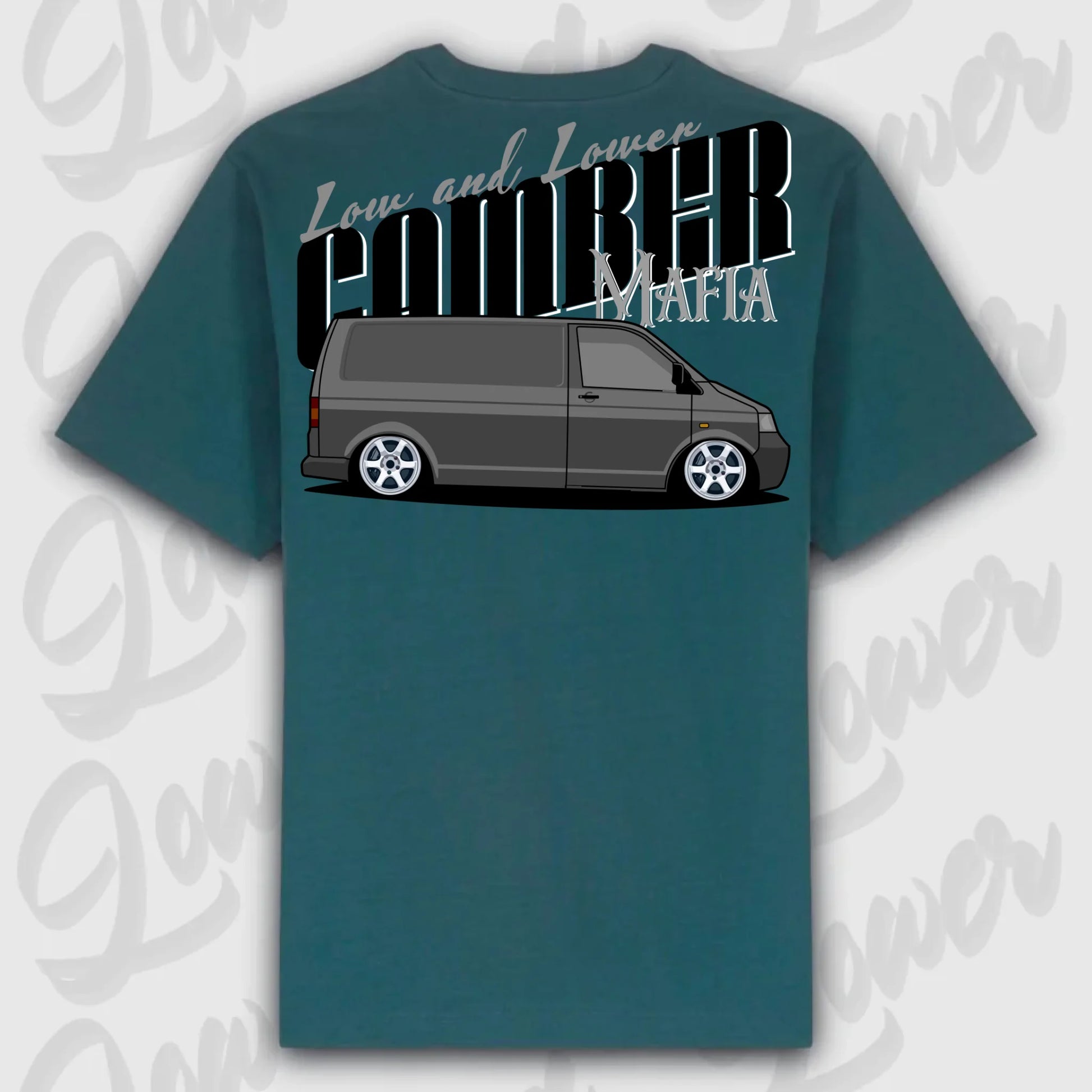 T-Shirt Transporter - personalisierbar Oversized T-Shirt ( Back Print ) Glazed-Green