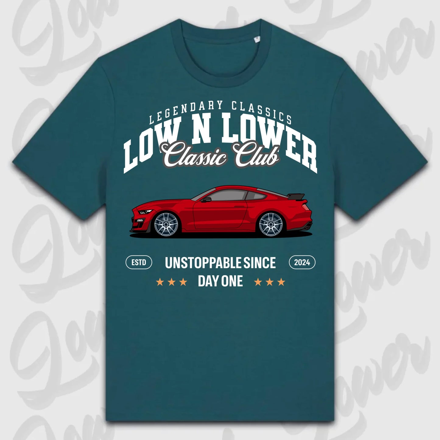 T-Shirt Mustang 2020 - personalisierbar Standard T-Shirt ( Front Print ) Glazed-Green XXL