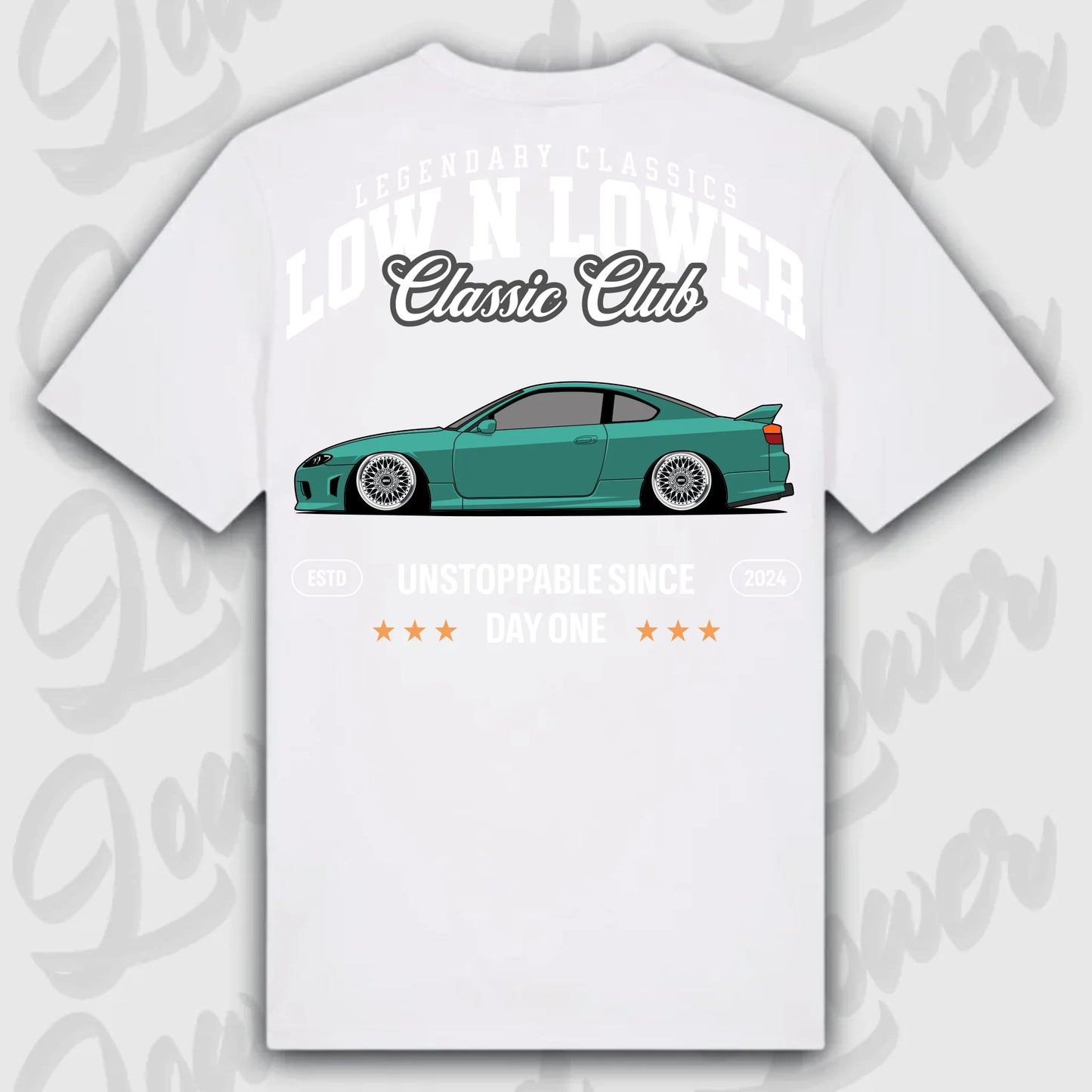T-Shirt Silvia S15 - personalisierbar Standard T-Shirt ( Back Print ) White