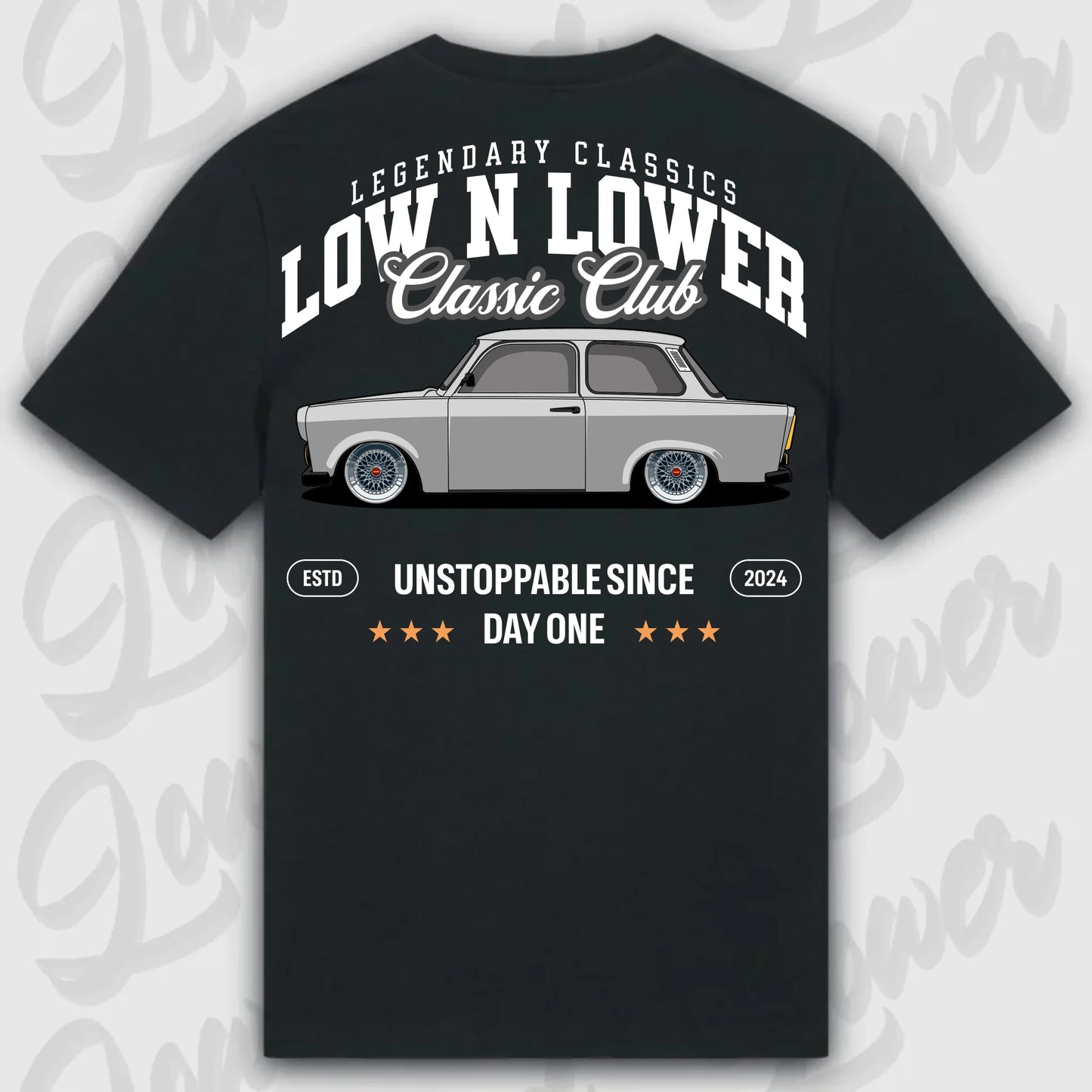 T-Shirt Trabant - personalisierbar Standard T-Shirt ( Back Print ) Black