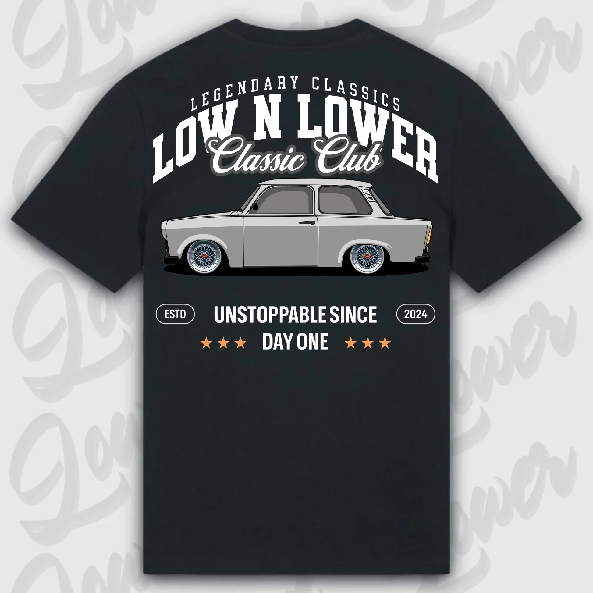 T-Shirt Trabant - personalisierbar Standard T-Shirt ( Back Print ) Black