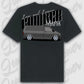 T-Shirt Transporter - personalisierbar Oversized T-Shirt ( Back Print ) Black
