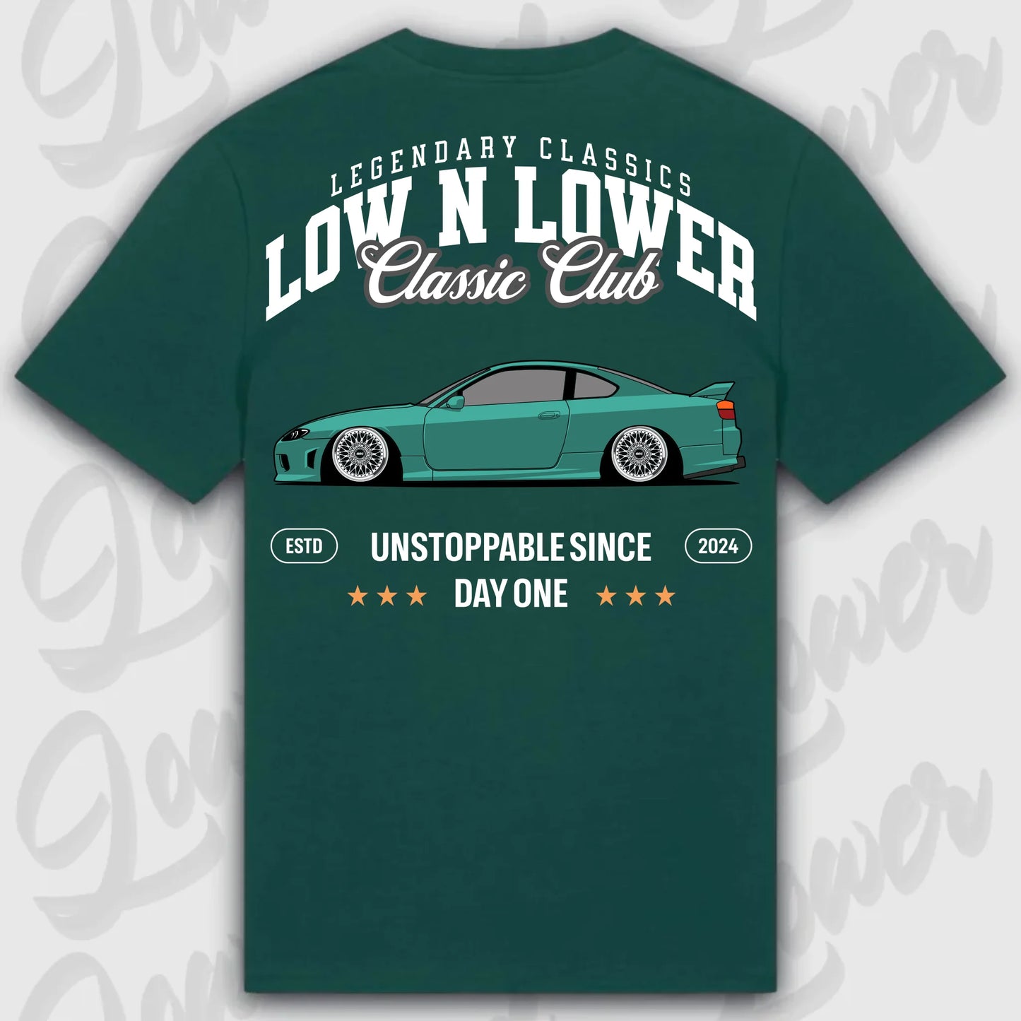 T-Shirt Silvia S15 - personalisierbar Standard T-Shirt ( Back Print ) Glazed-Green XXL