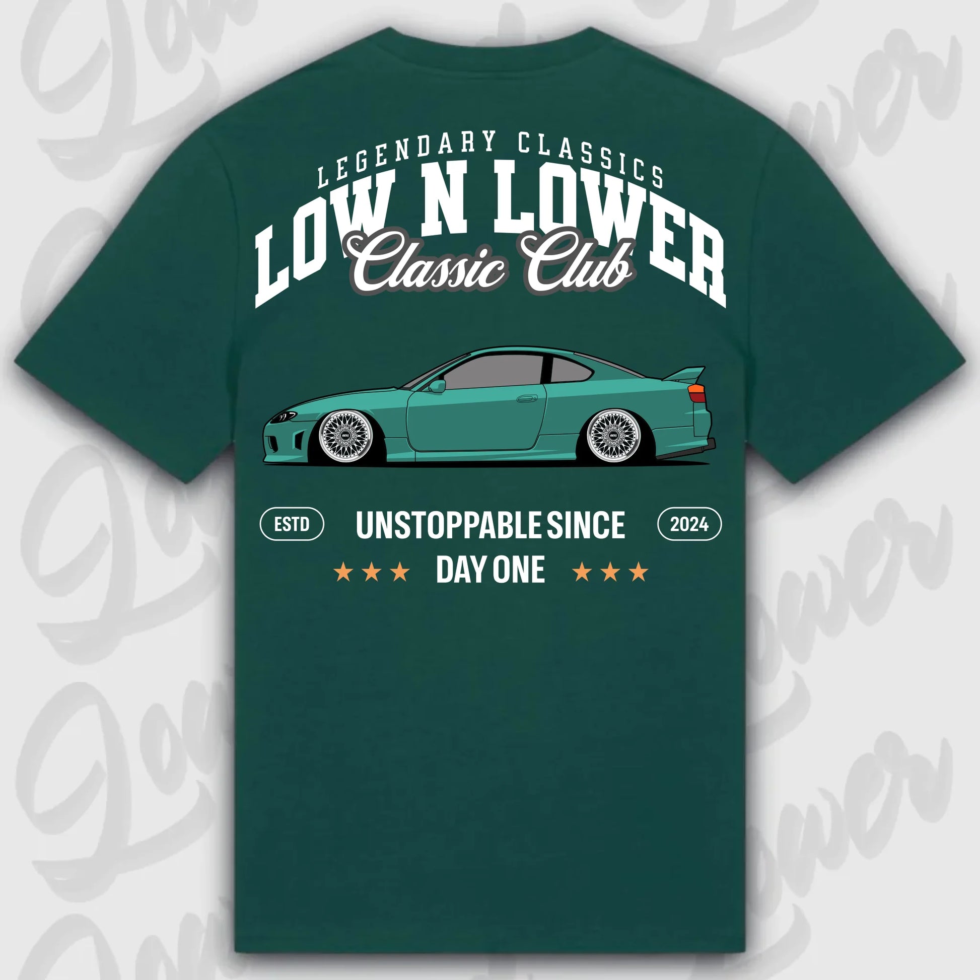 T-Shirt Silvia S15 - personalisierbar Standard T-Shirt ( Back Print ) Glazed-Green XXL
