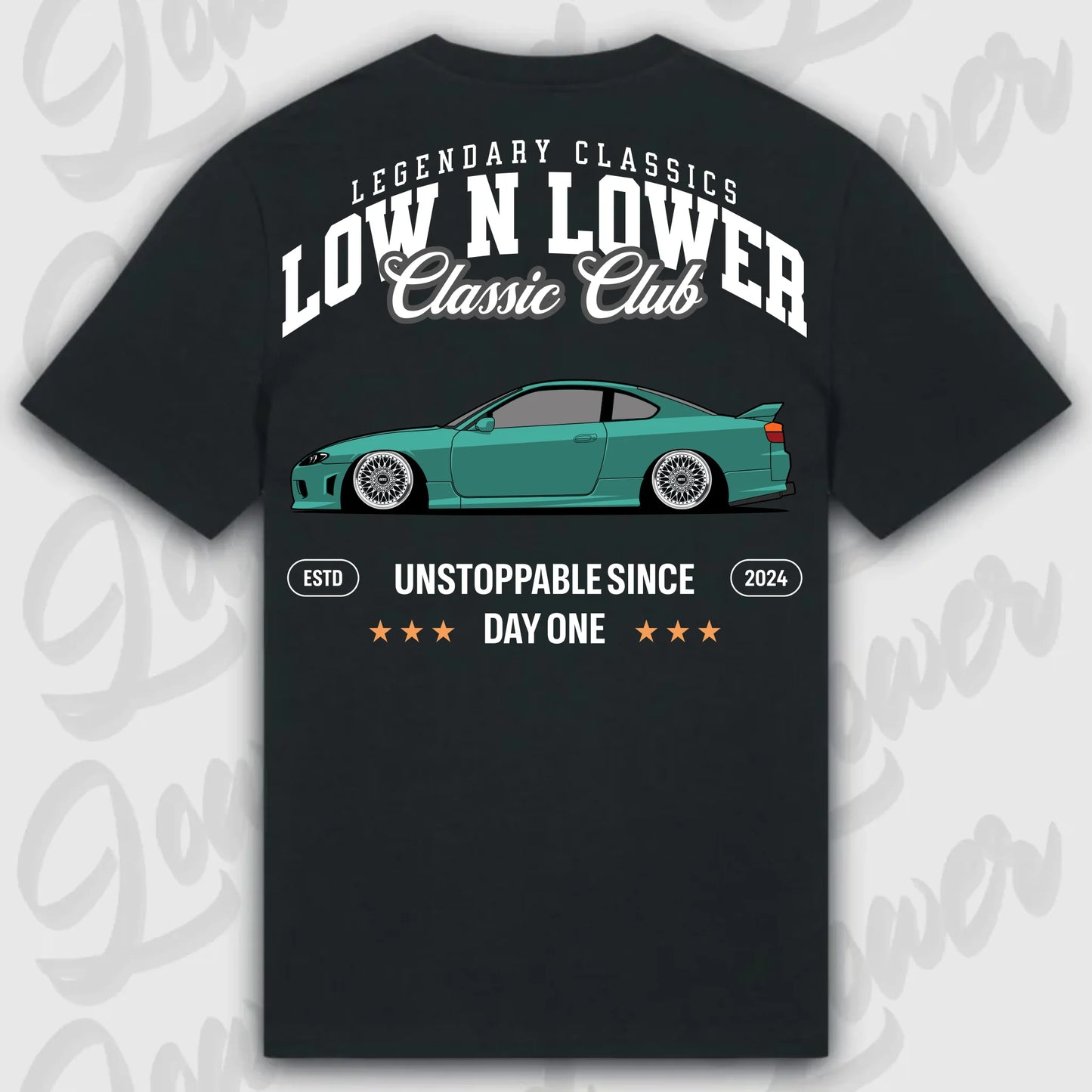 T-Shirt Silvia S15 - personalisierbar Standard T-Shirt ( Back Print ) Black