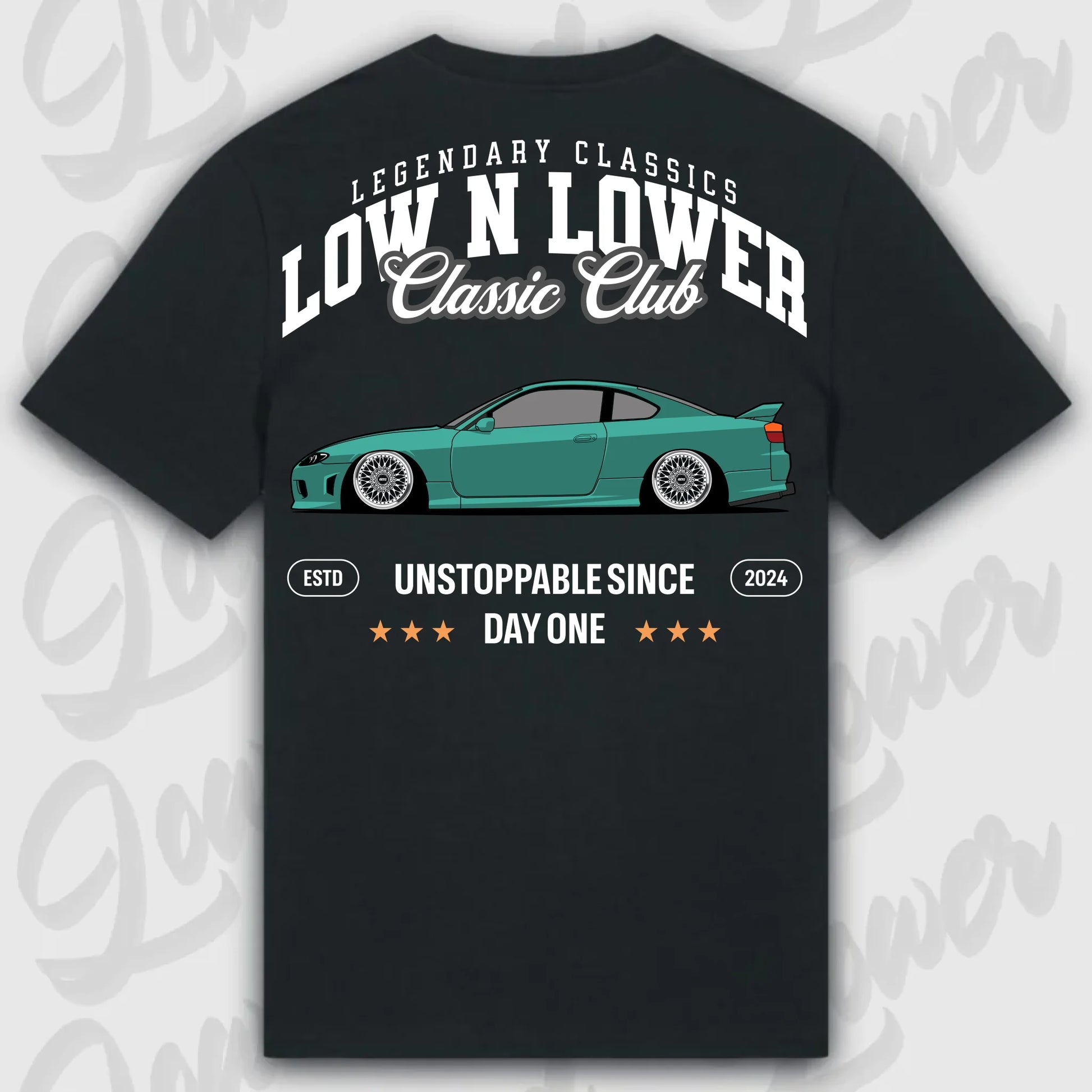 T-Shirt Silvia S15 - personalisierbar Standard T-Shirt ( Back Print ) Black
