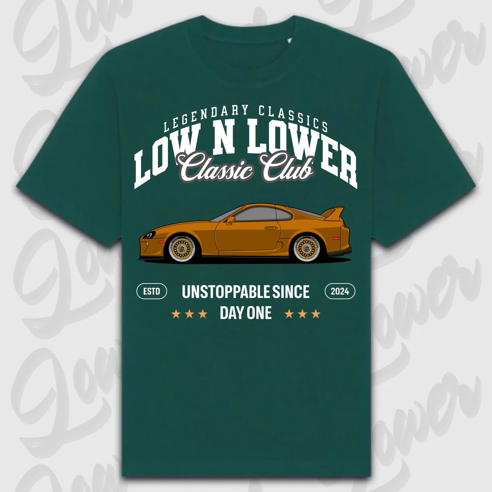T-Shirt Supra Mk4 - personalisierbar Oversized T-Shirt ( Front Print ) Glazed-Green