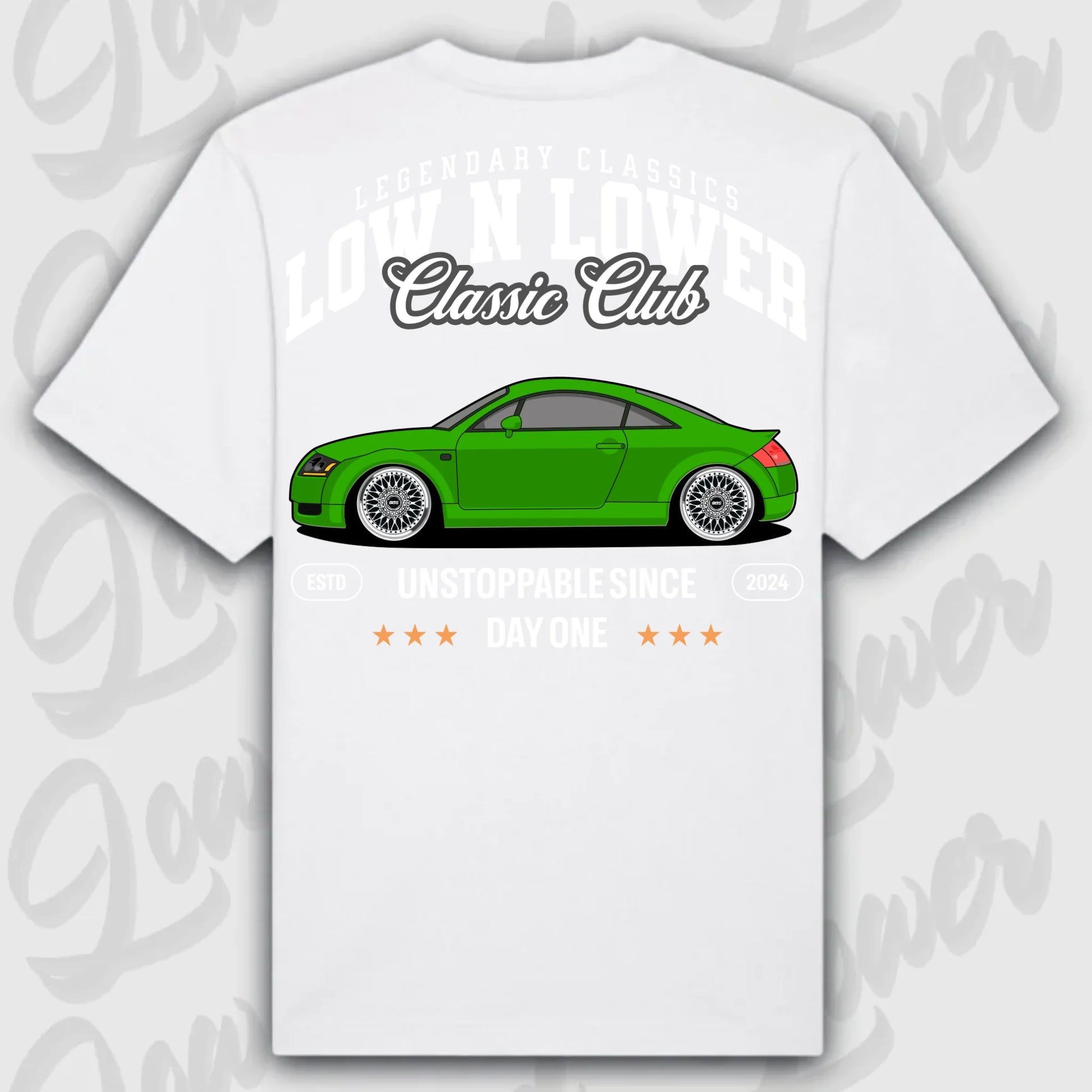 T-Shirt TT - personalisierbar Oversized T-Shirt ( Back Print ) White