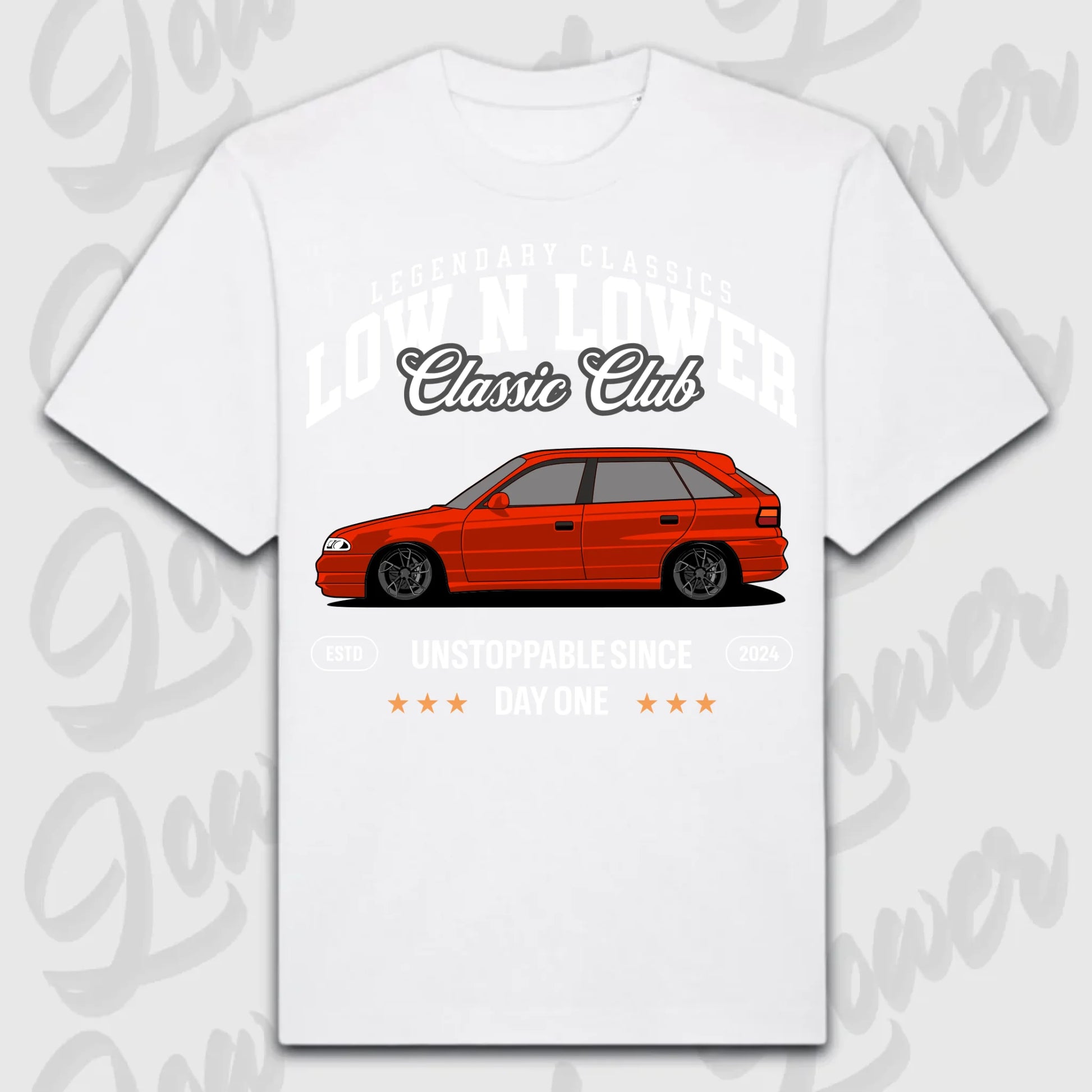 T-Shirt Astra F - personalisierbar Oversized T-Shirt ( Front Print ) White