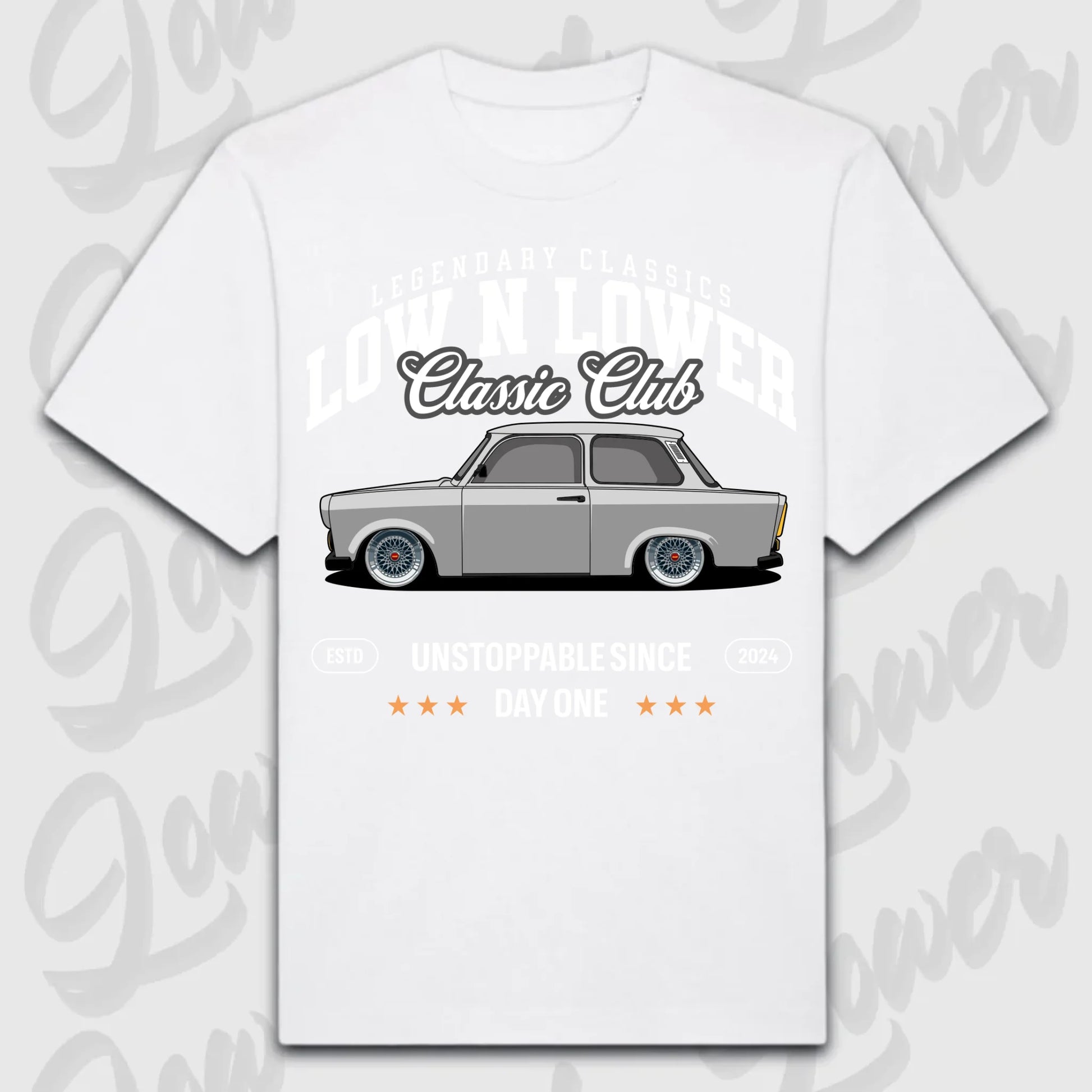 T-Shirt Trabant - personalisierbar Oversized T-Shirt ( Front Print ) White
