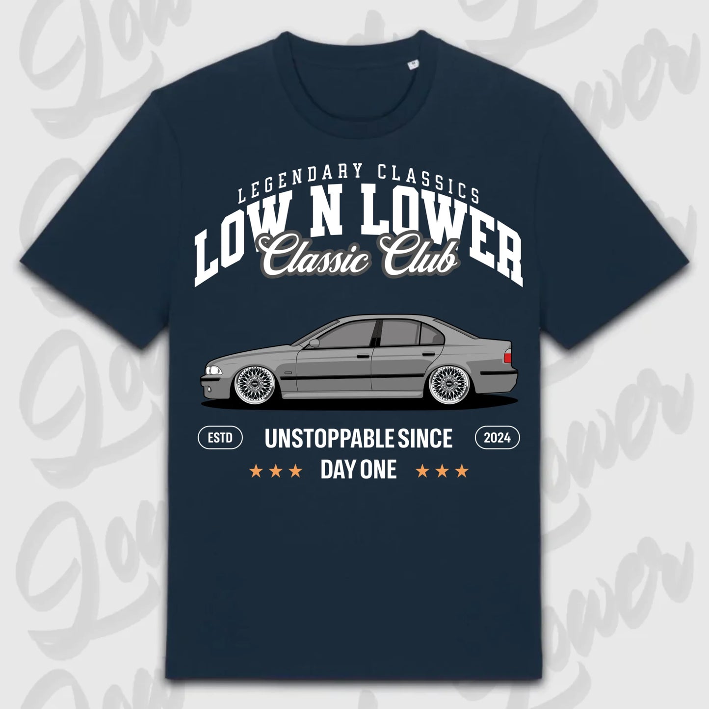T-Shirt E39 - personalisierbar Standard T-Shirt ( Front Print ) French-Navy