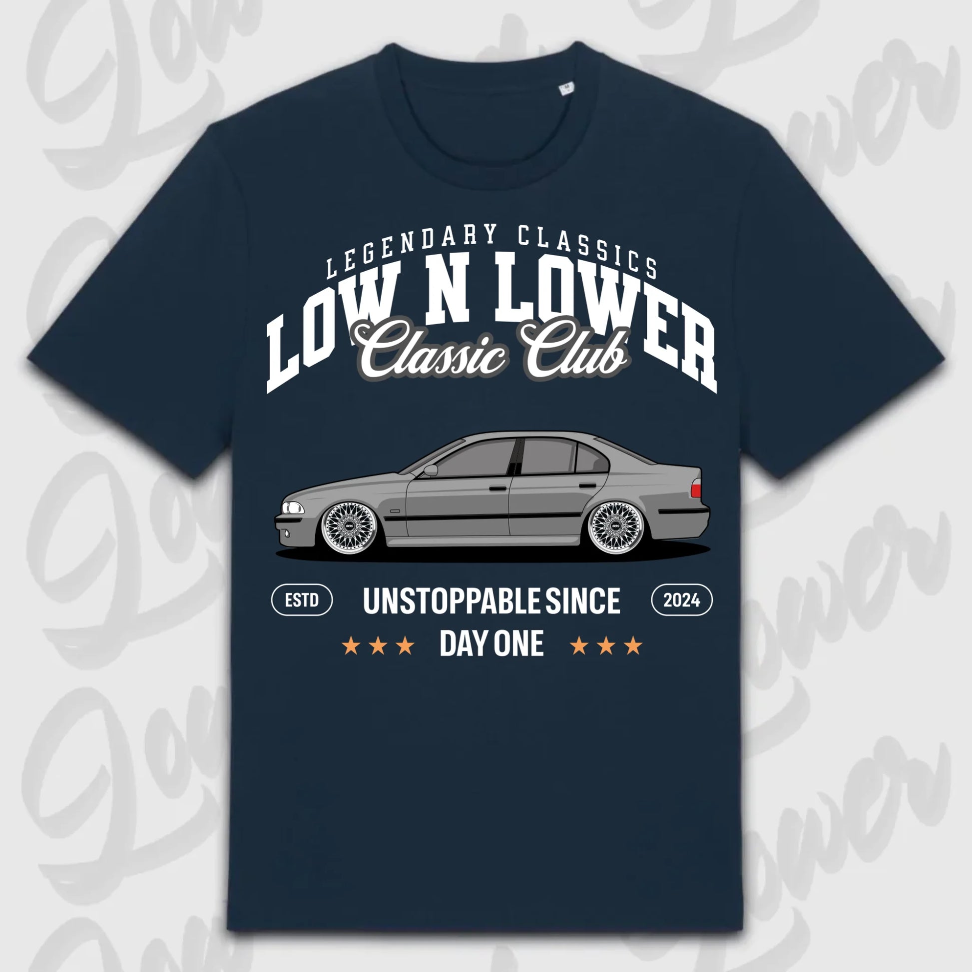 T-Shirt E39 - personalisierbar Standard T-Shirt ( Front Print ) French-Navy