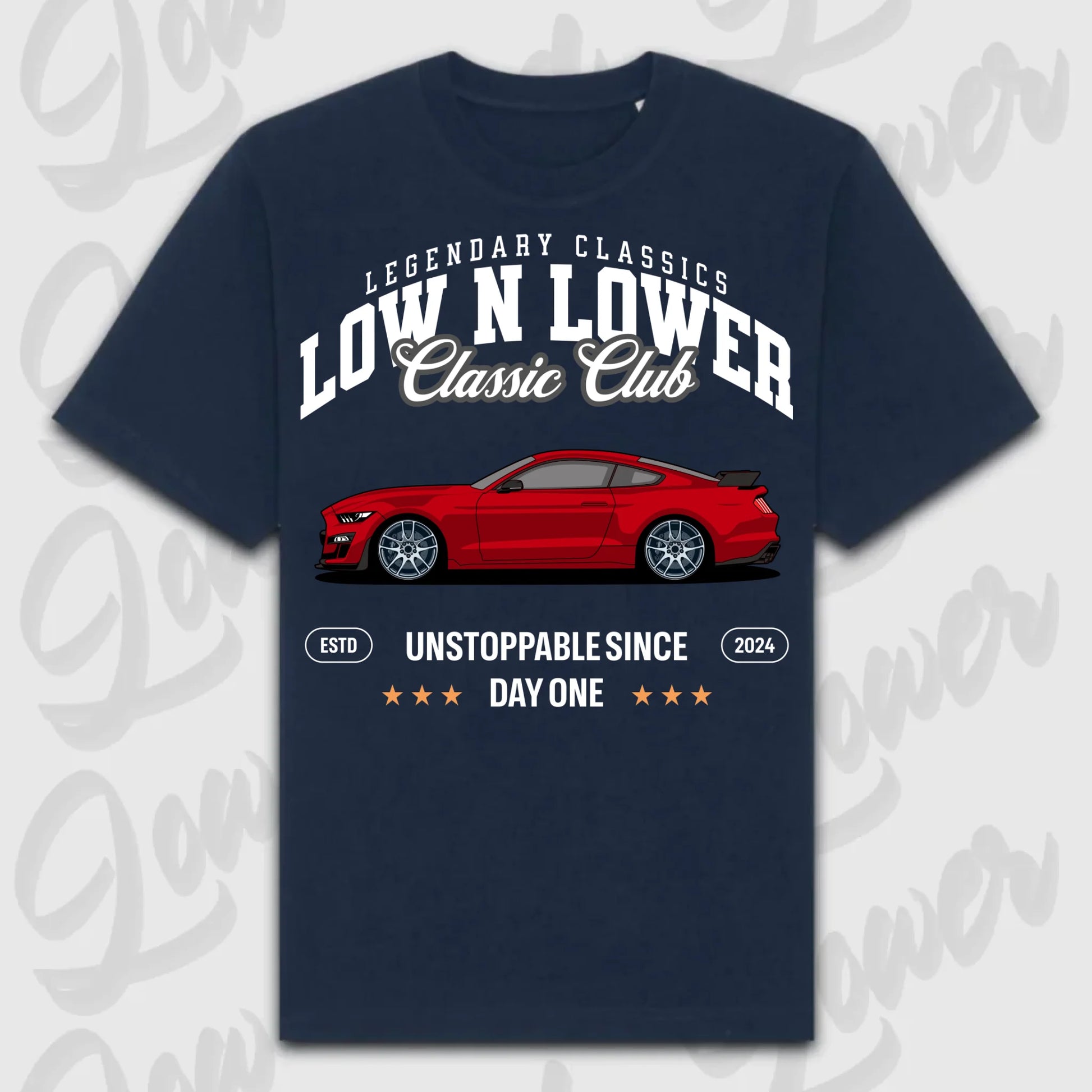 T-Shirt Mustang 2020 - personalisierbar Oversized T-Shirt ( Front Print )