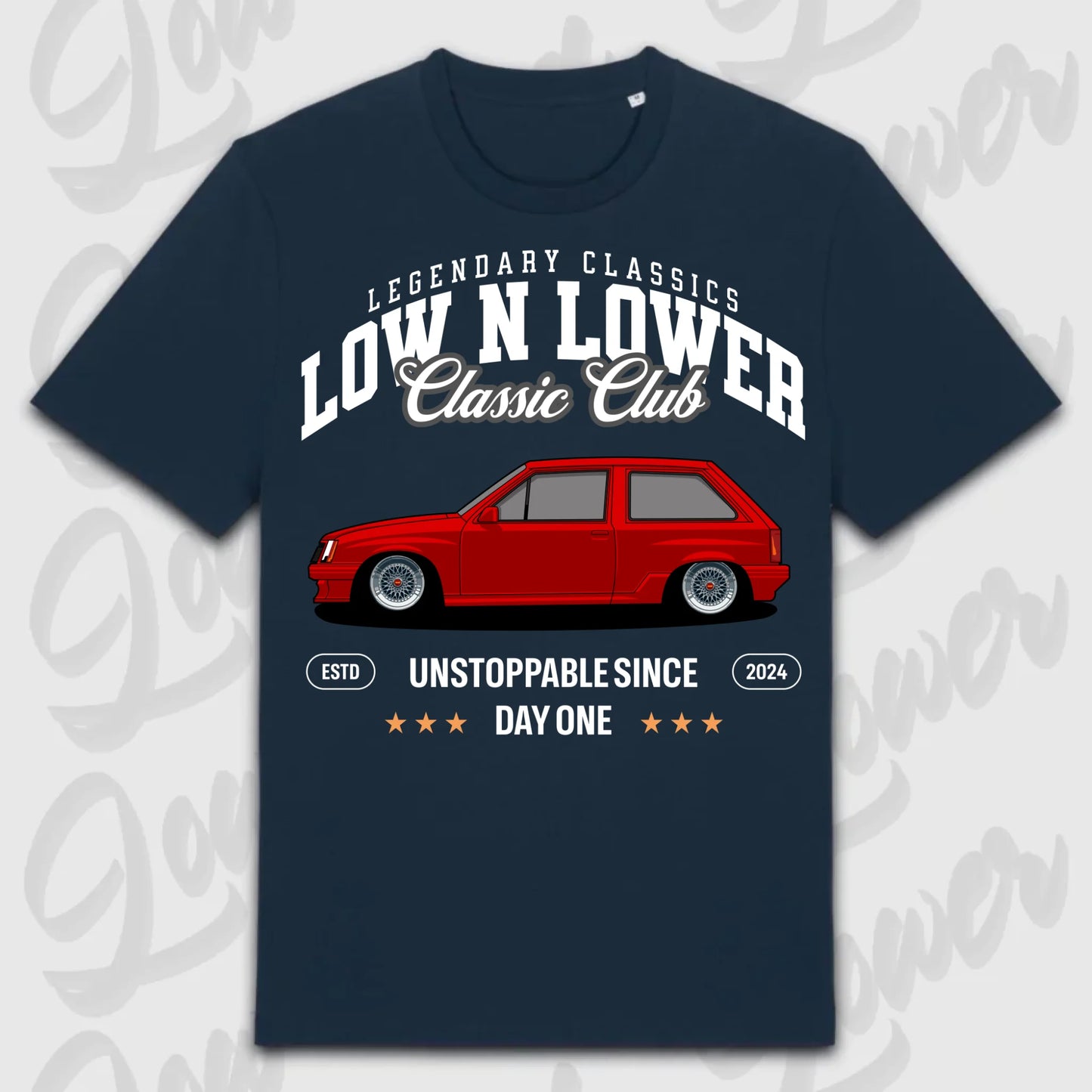 T-Shirt Corsa A - personalisierbar Standard T-Shirt ( Front Print ) French-Navy