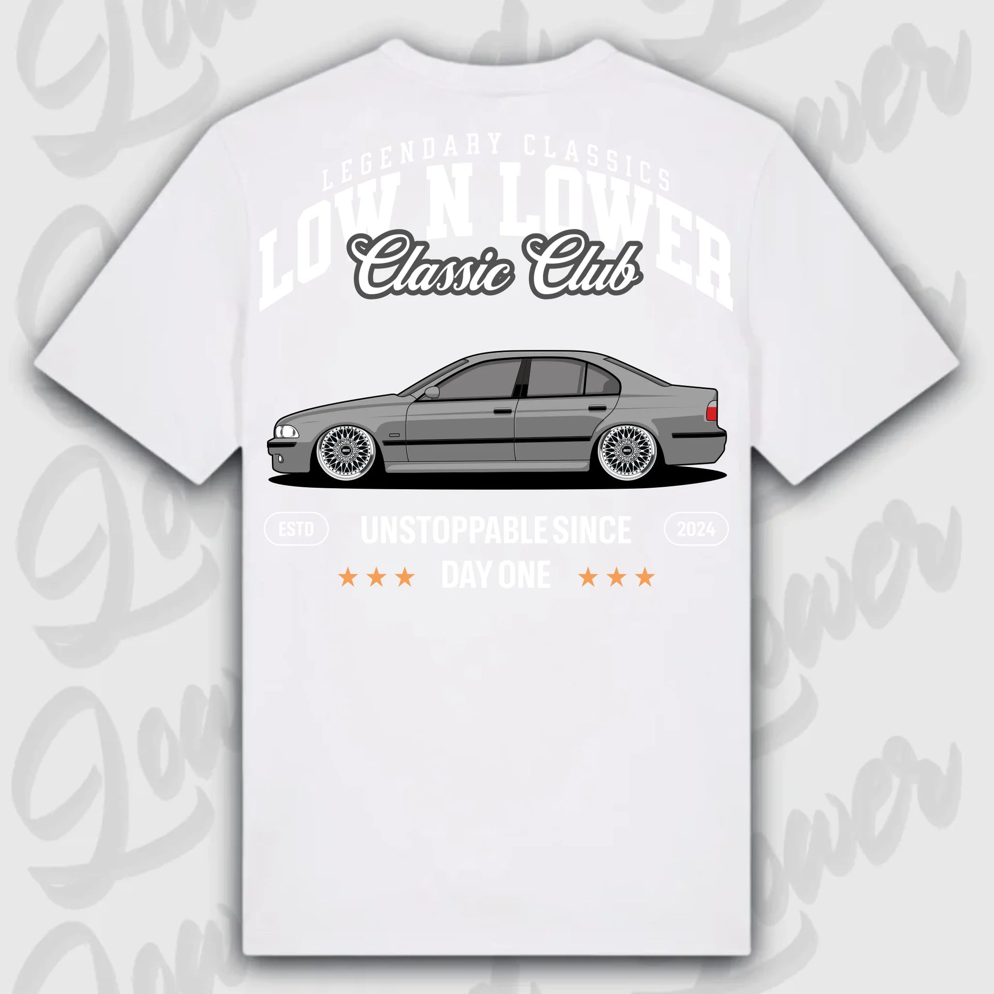 T-Shirt E39 - personalisierbar Standard T-Shirt ( Back Print ) White