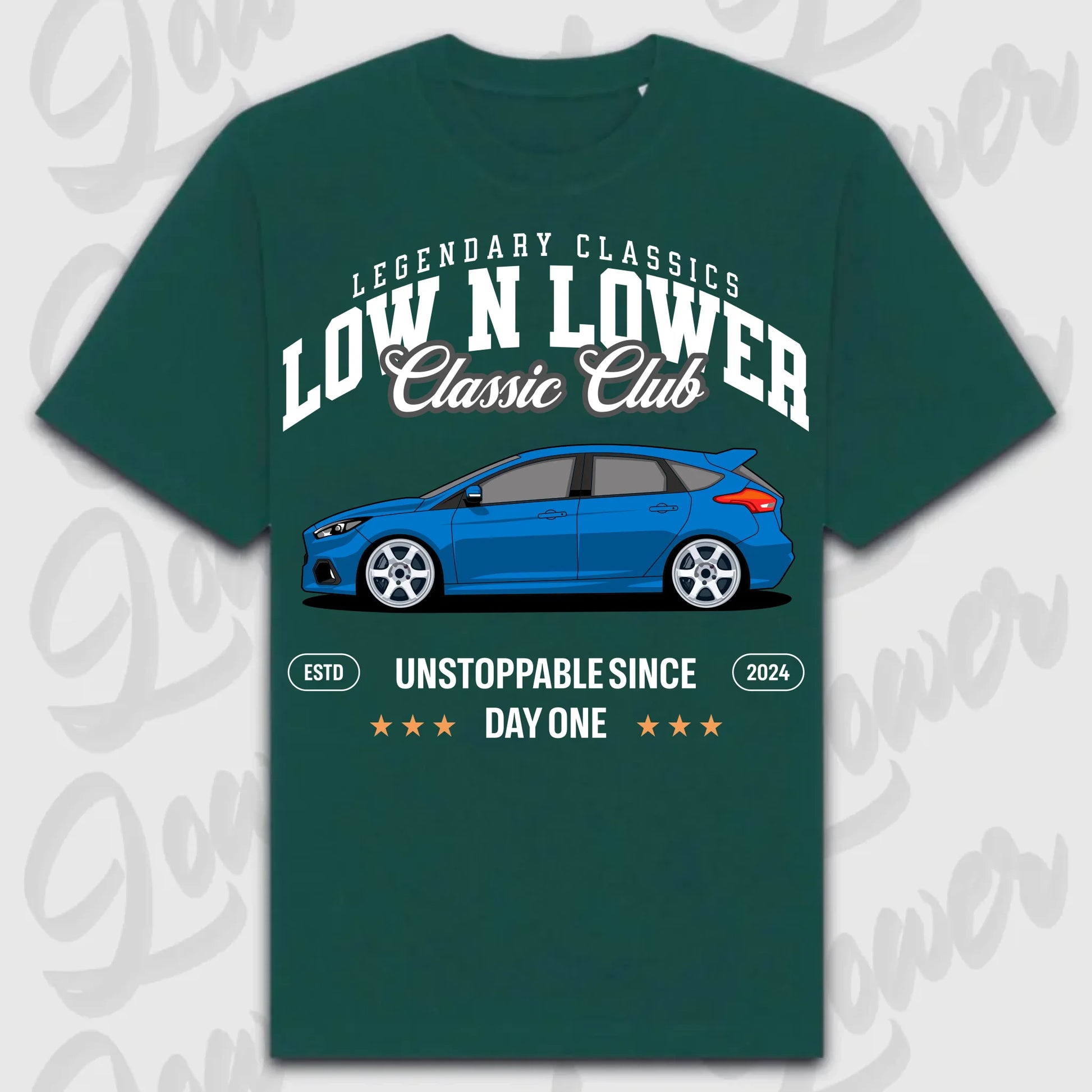 T-Shirt Focus Mk 3 - personalisierbar Oversized T-Shirt ( Front Print ) Glazed-Green