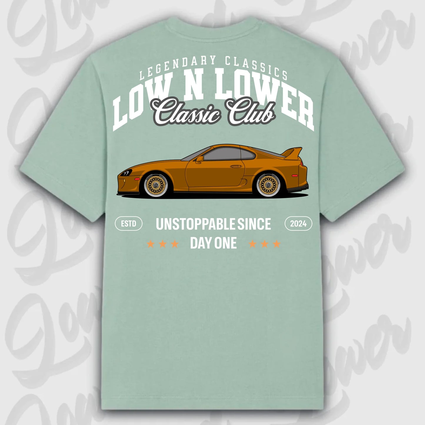 T-Shirt Supra Mk4 - personalisierbar Oversized T-Shirt ( Back Print ) Aloe
