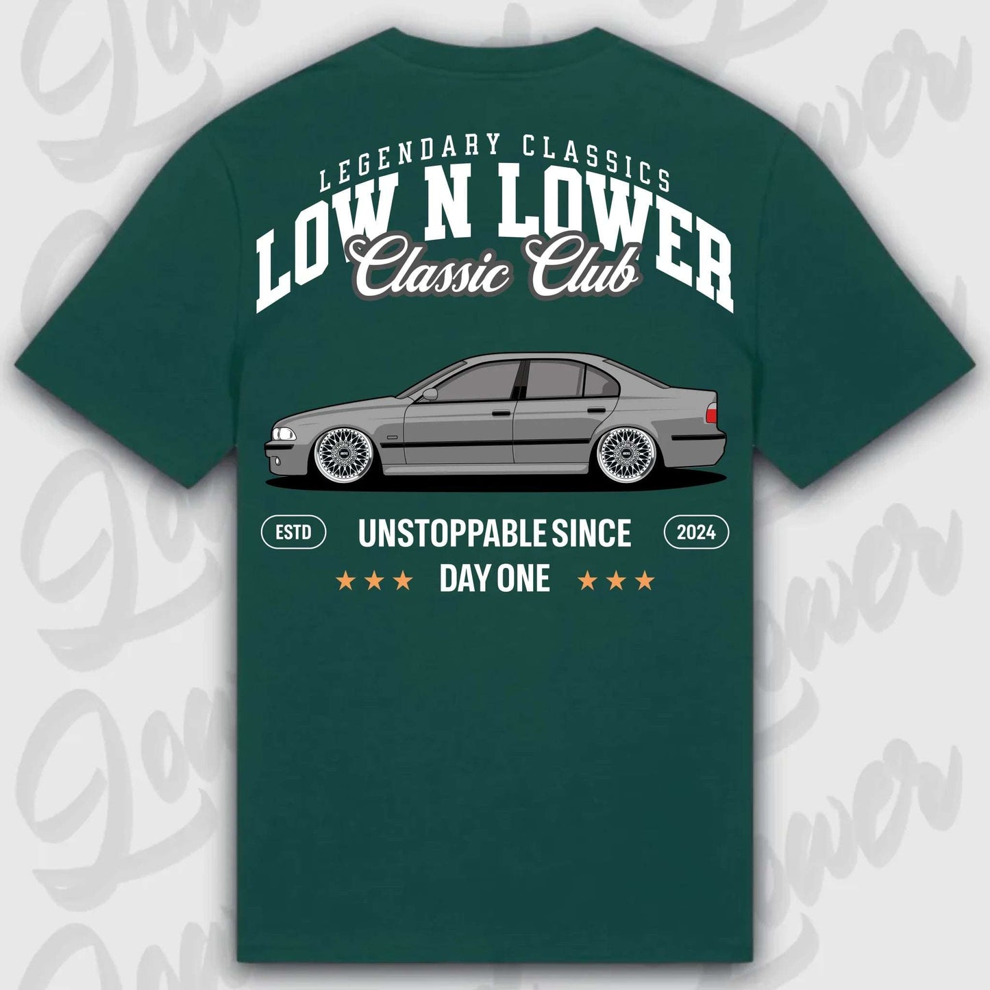 T-Shirt E39 - personalisierbar Standard T-Shirt ( Back Print ) Glazed-Green XXL