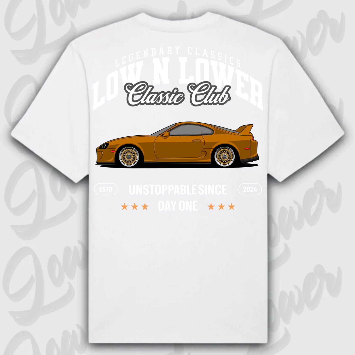 T-Shirt Supra Mk4 - personalisierbar Oversized T-Shirt ( Back Print ) White