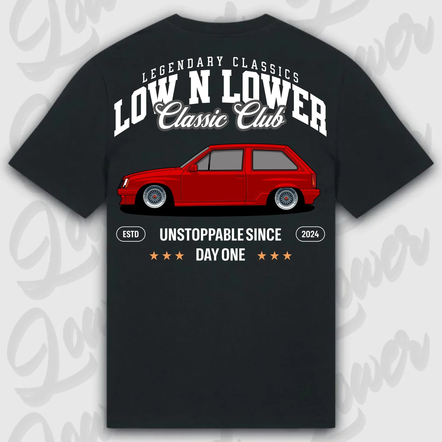 T-Shirt Corsa A - personalisierbar Standard T-Shirt ( Back Print ) Black