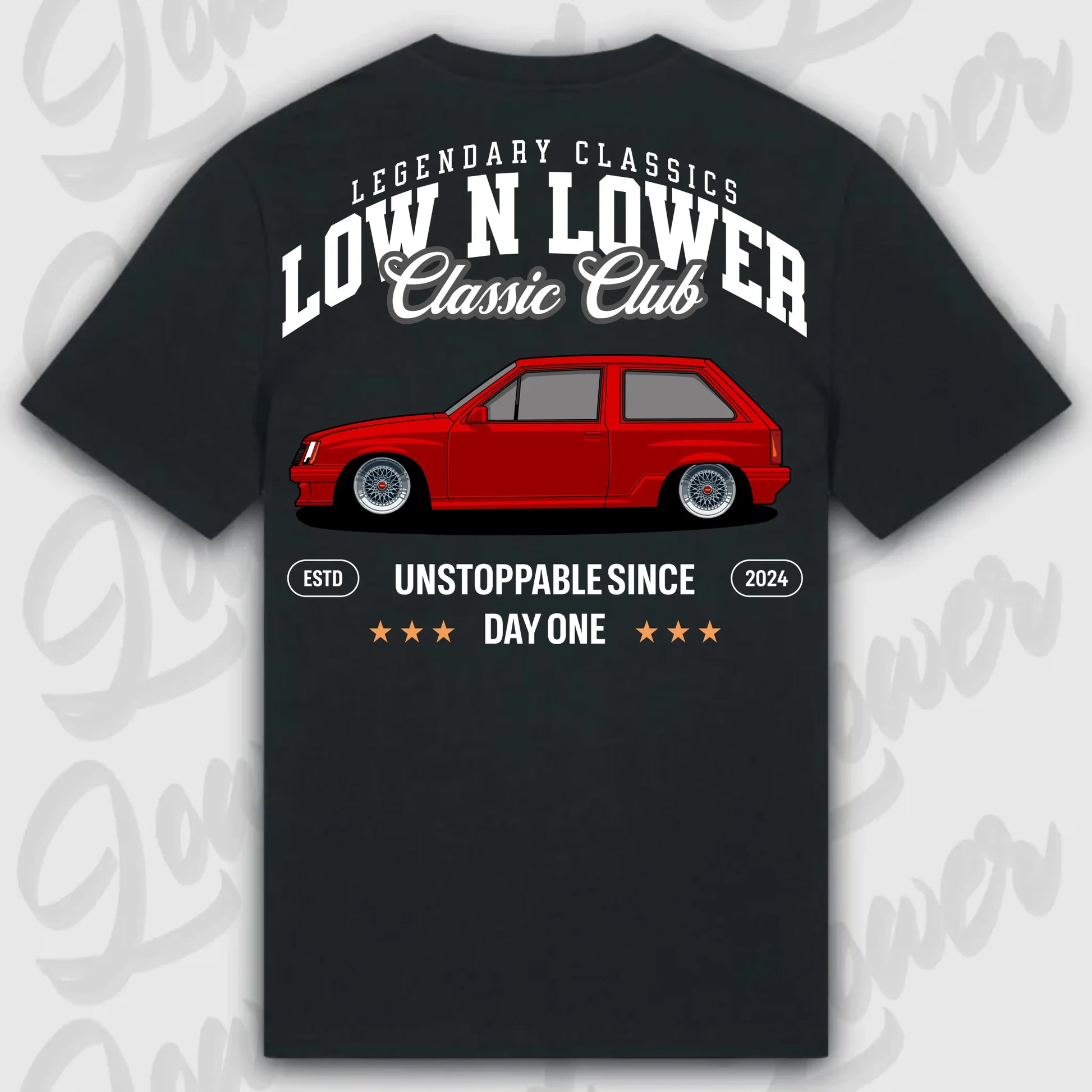 T-Shirt Corsa A - personalisierbar Standard T-Shirt ( Back Print ) Black