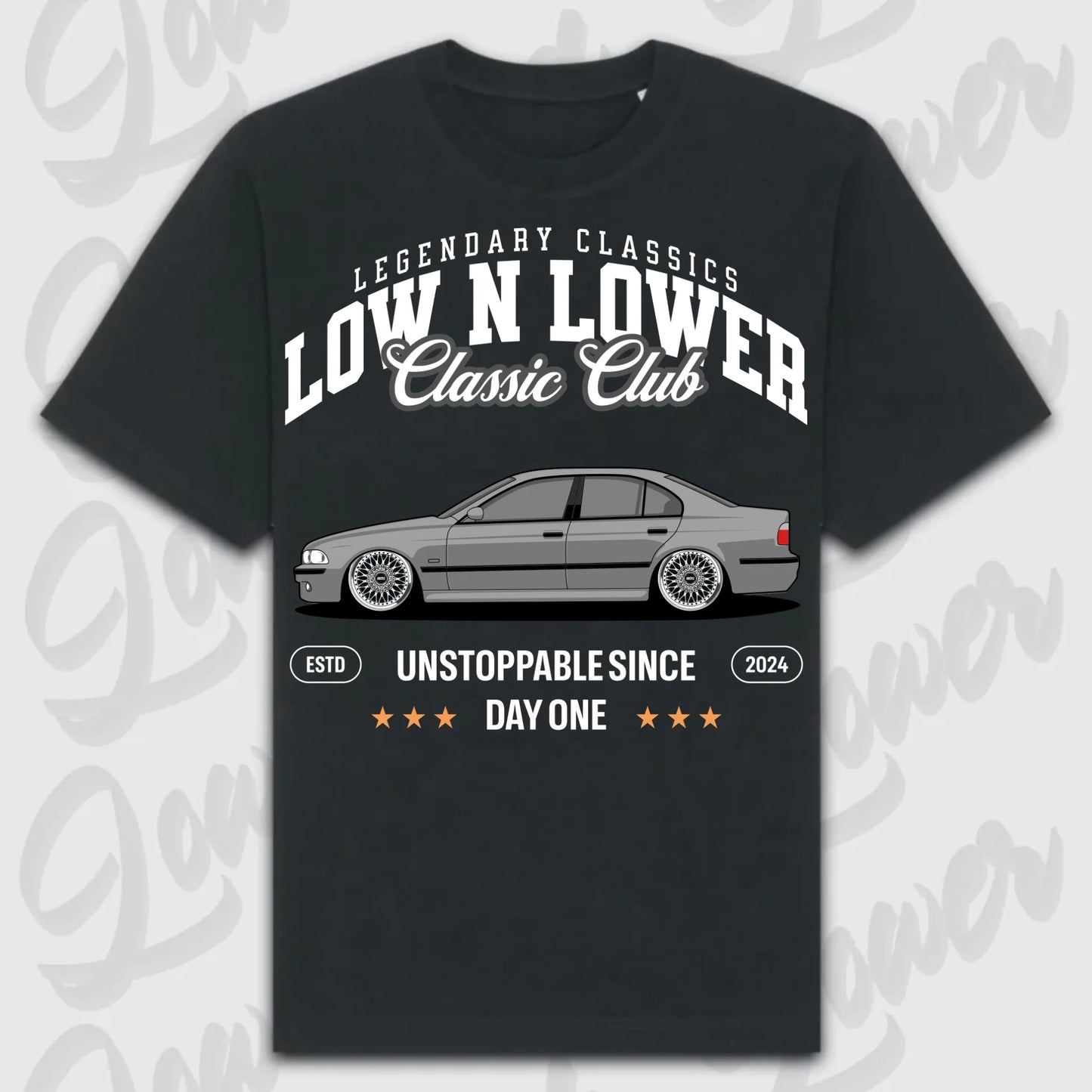 T-Shirt E39 - personalisierbar Oversized T-Shirt ( Front Print ) Black