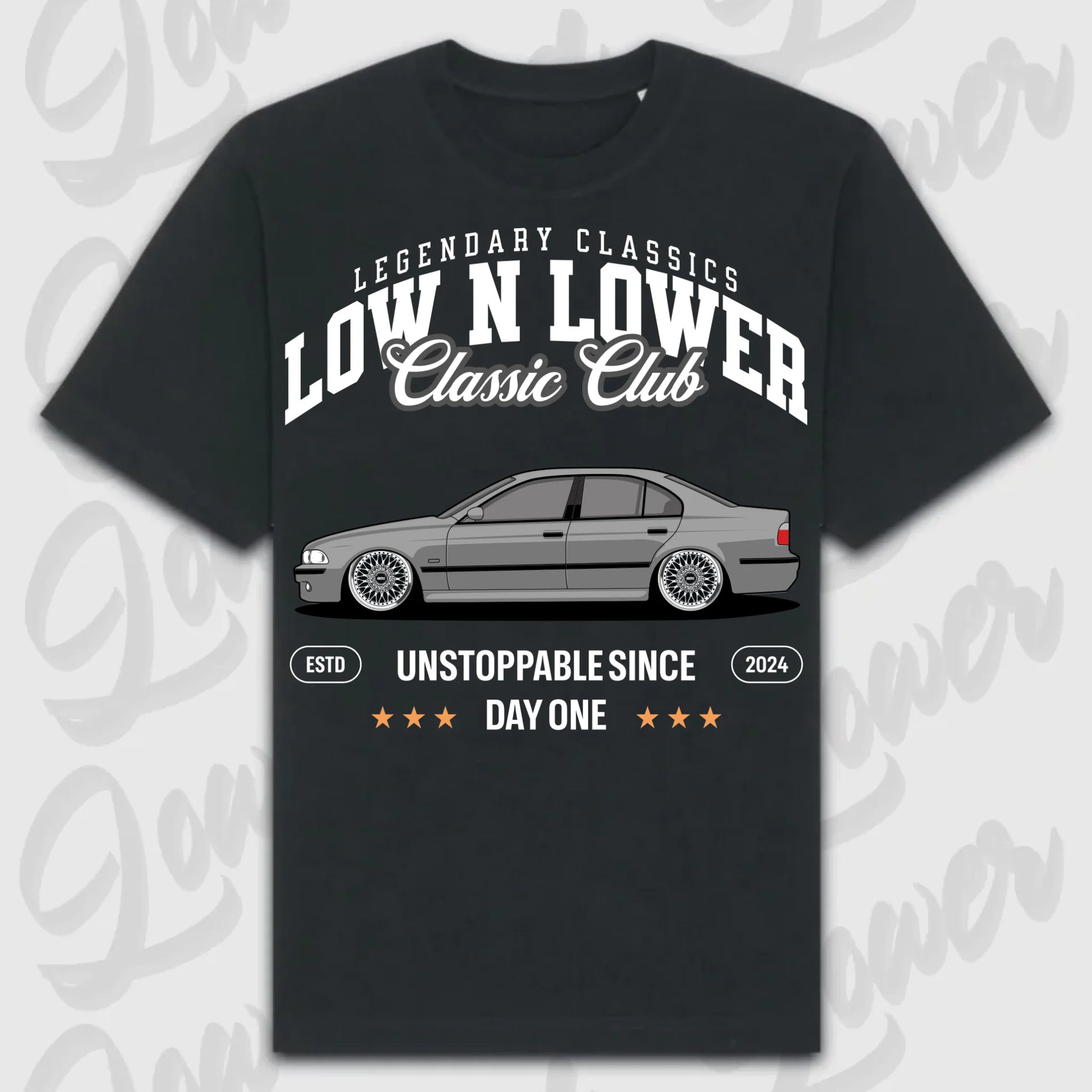 T-Shirt E39 - personalisierbar Oversized T-Shirt ( Front Print ) Black