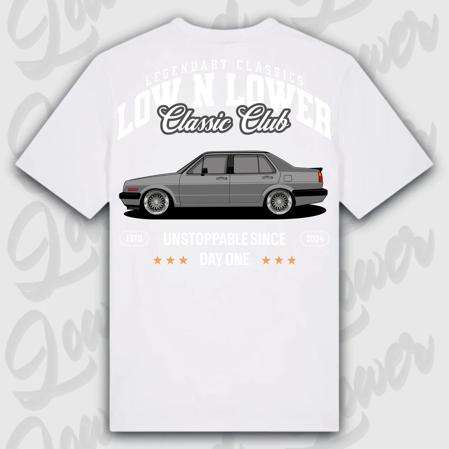 Mockup Stand shirt teeinblue - Shirt 4